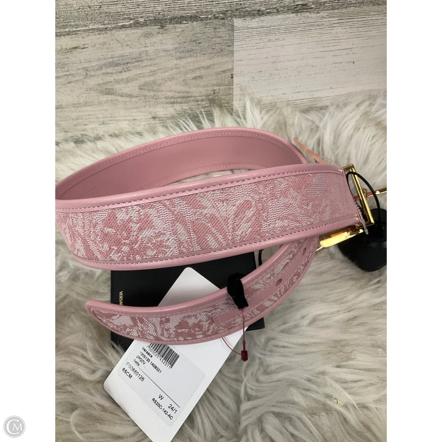 Belt Luxury Designer By Versace, Size: Small