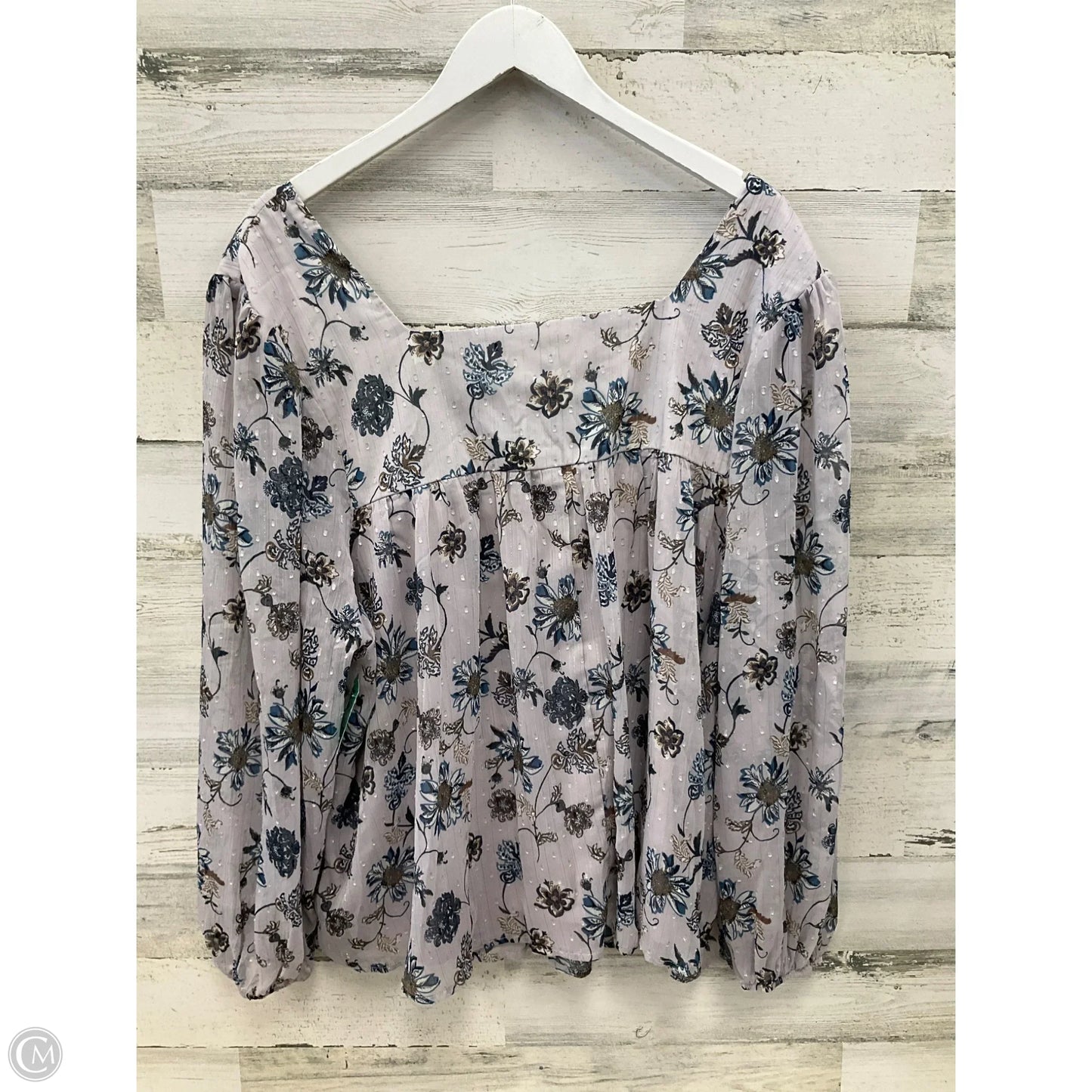 Top Long Sleeve By Ophelia Roe In Multi-colored, Size: 3x