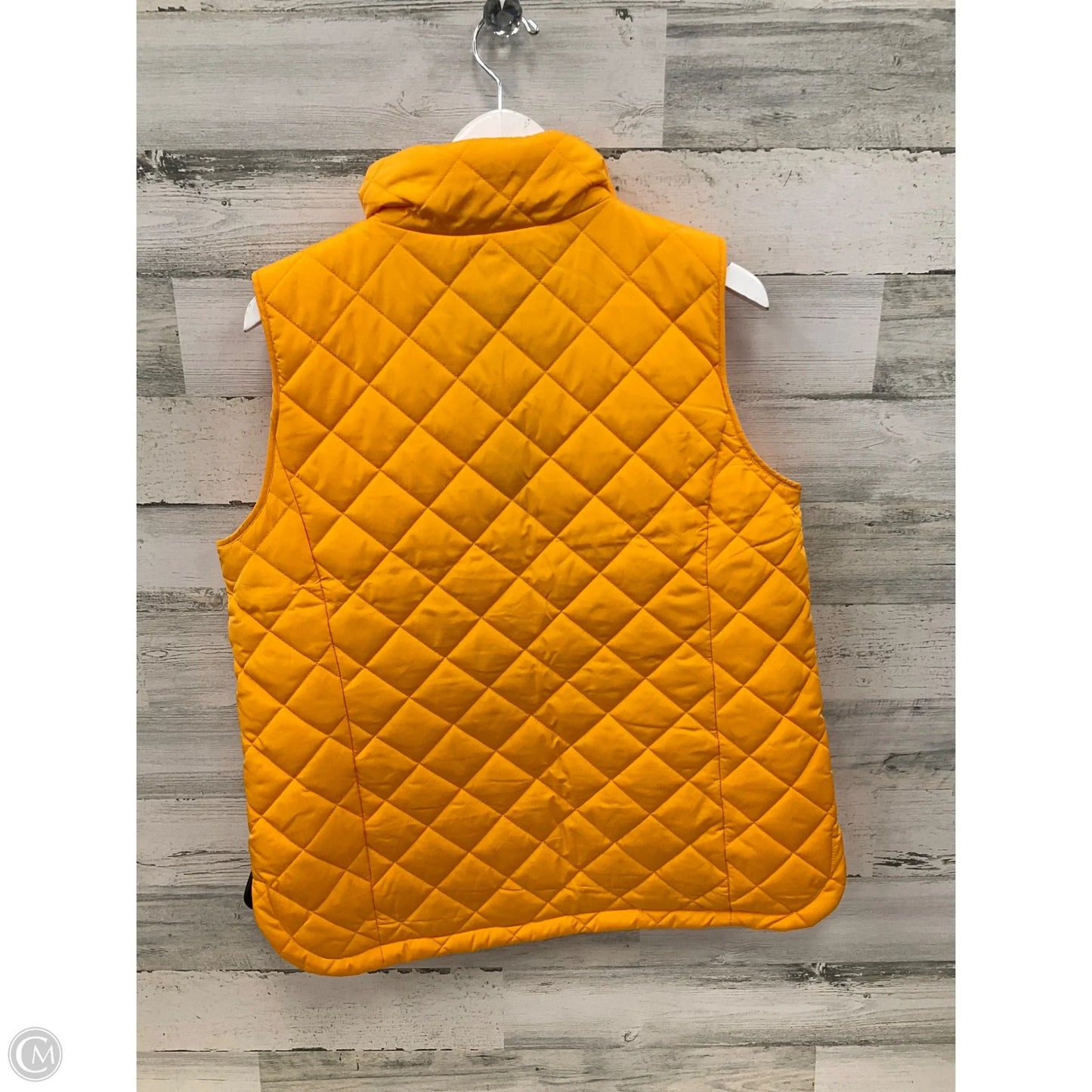 Vest Puffer & Quilted By Lands End In Gold, Size: M
