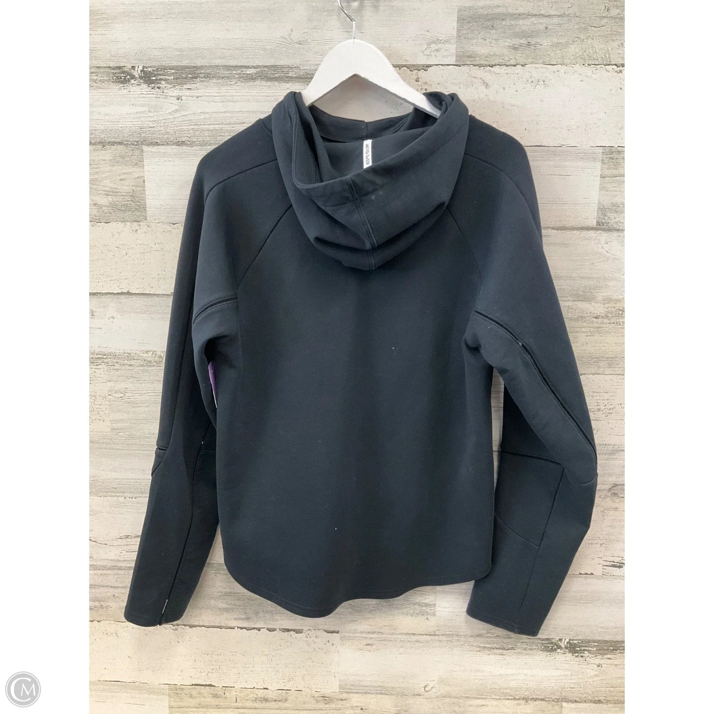 Athletic Sweatshirt Hoodie By Puma In Black, Size: L