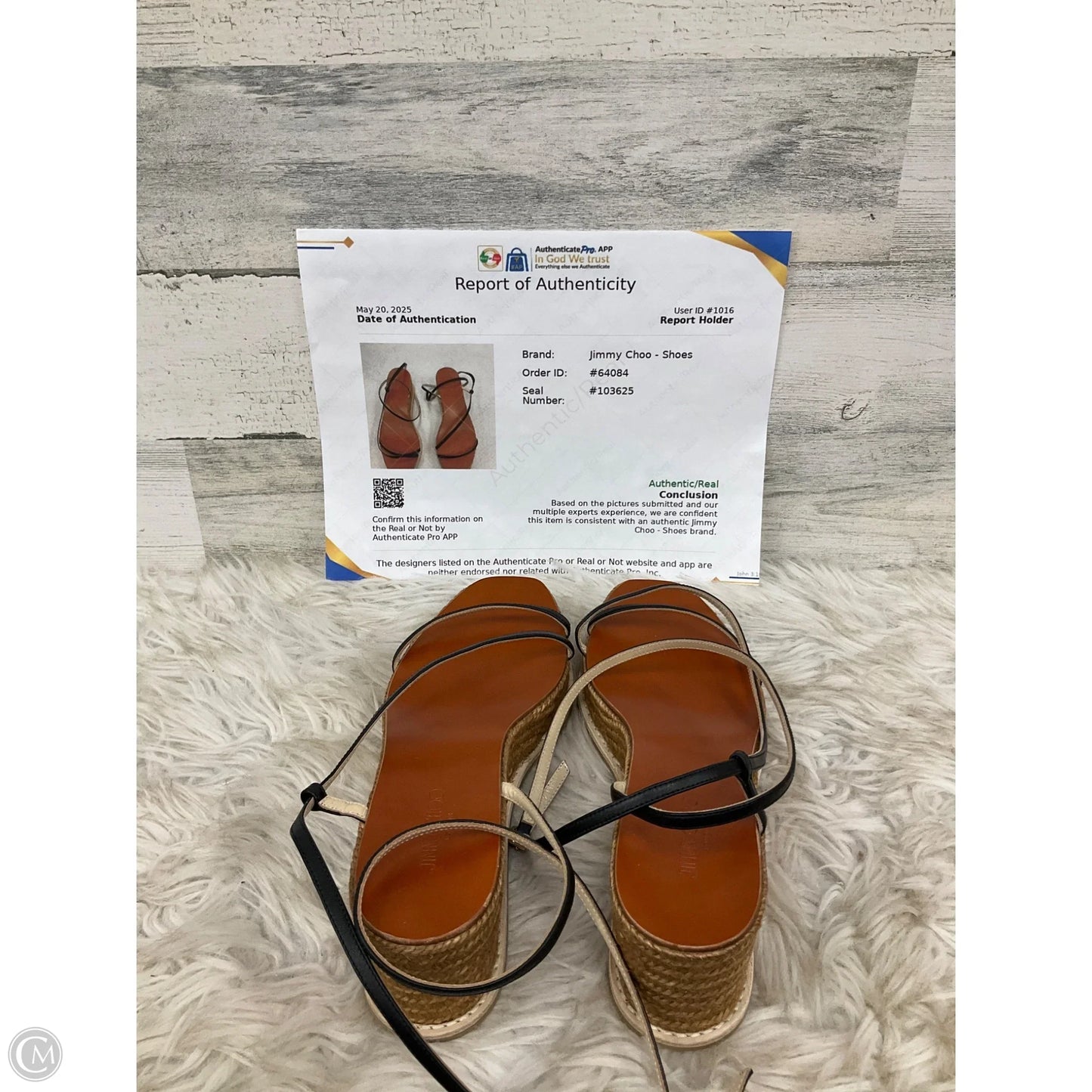 Sandals Luxury Designer By Jimmy Choo In Black, Size: 8.5