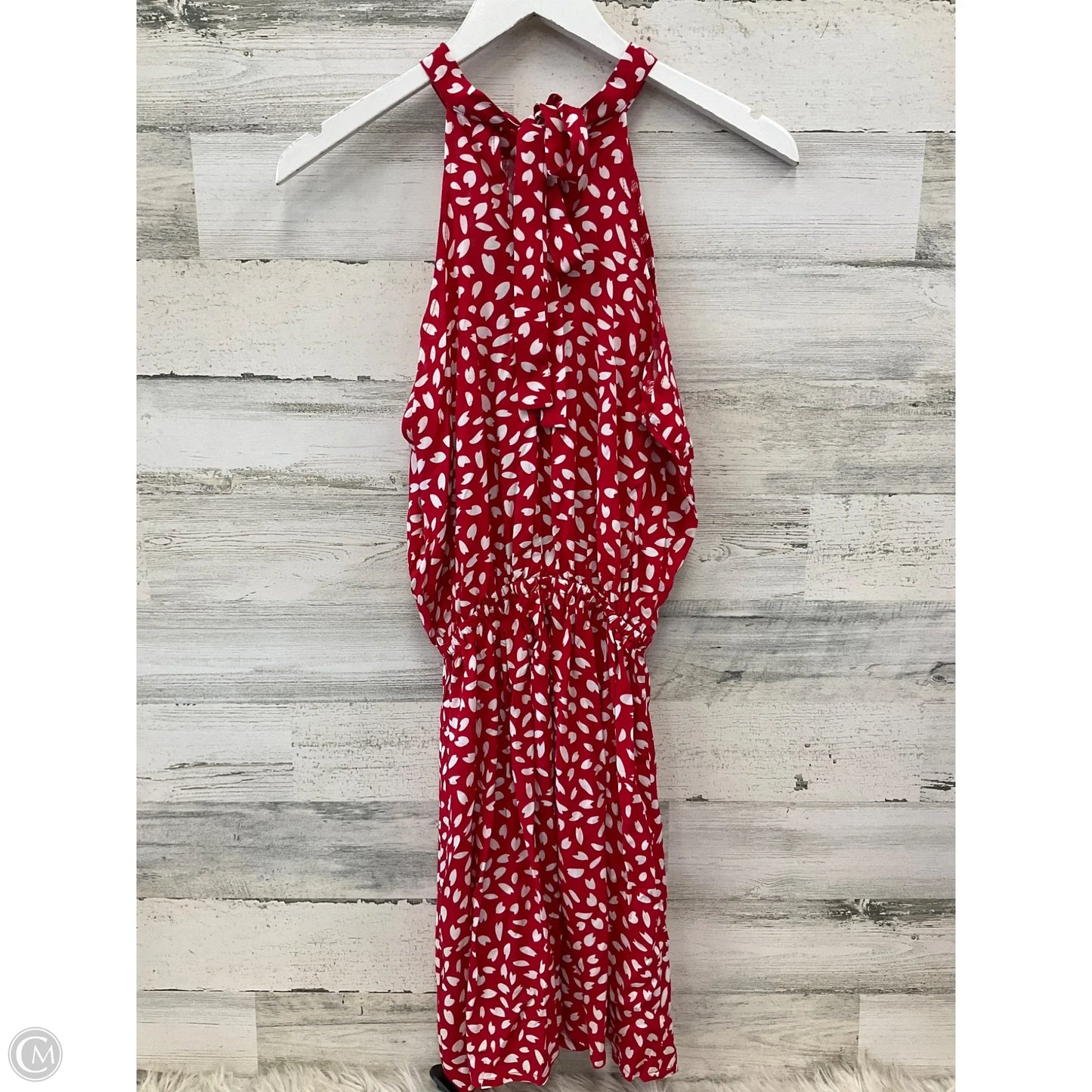 Dress Casual Short By Clothes Mentor In Red & White, Size: S