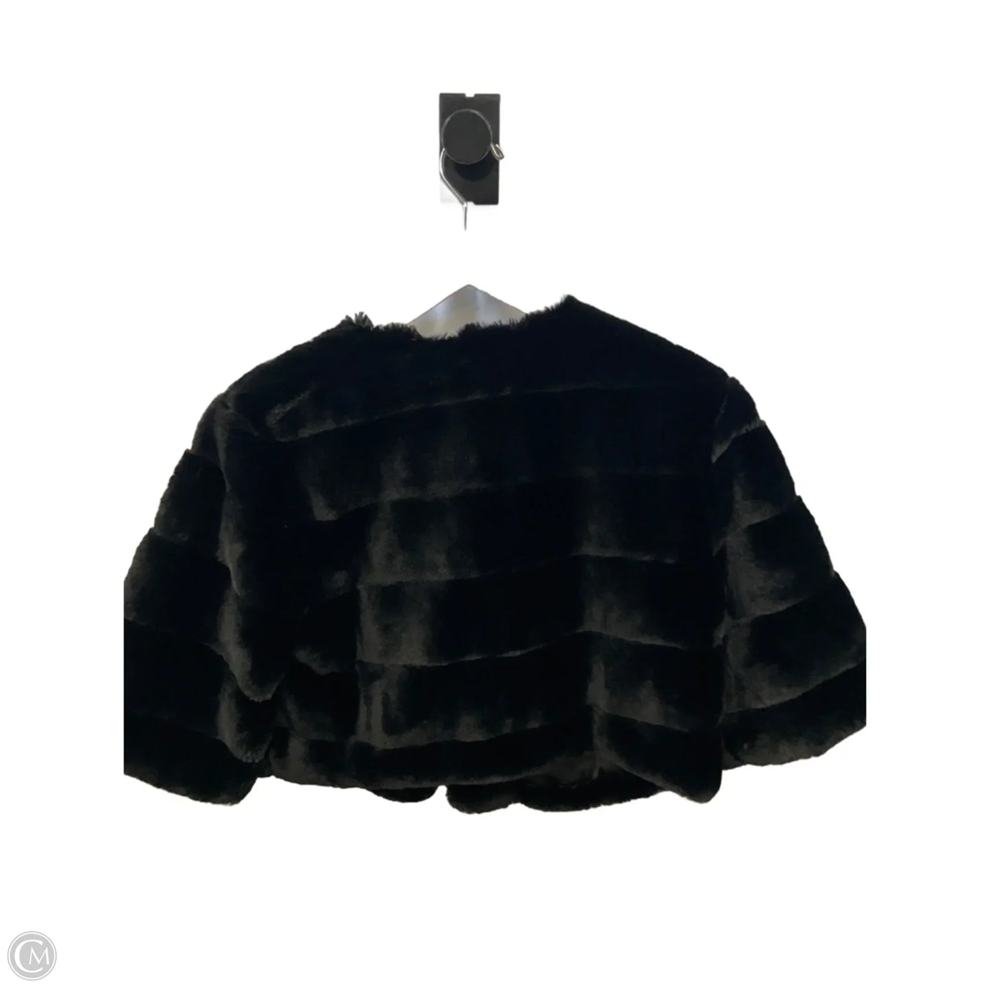 Jacket Faux Fur & Sherpa By White House Black Market In Black, Size: M