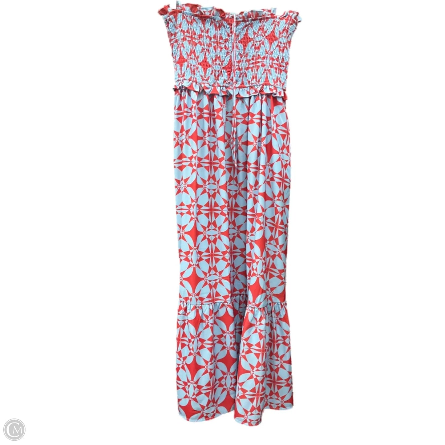 Dress Casual Midi By Clothes Mentor In Blue & Red, Size: S