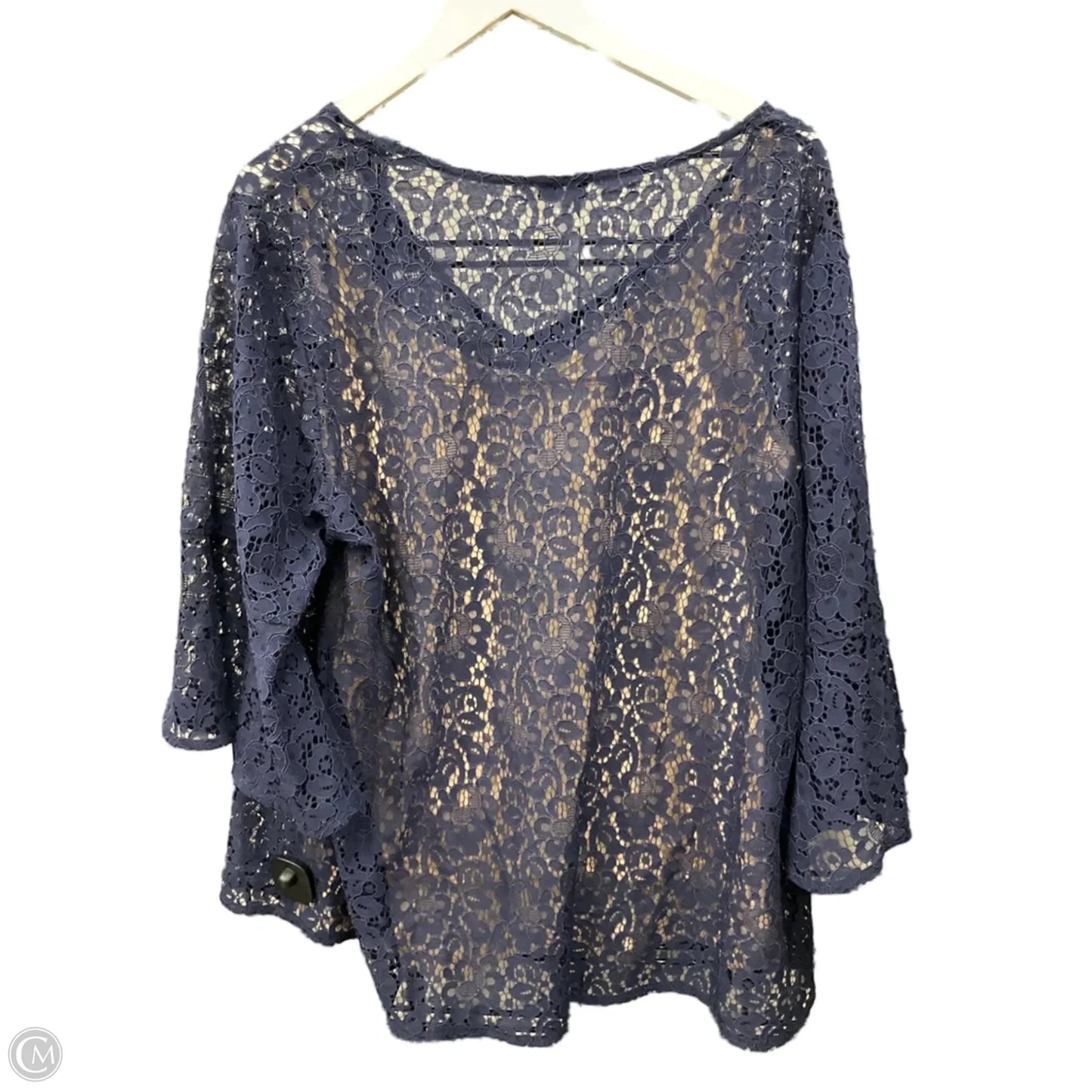 Top 2pc Short Sleeve By Rose And Olive In Navy, Size: 2x