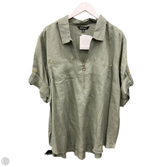 Top Short Sleeve By Ellen Tracy In Green, Size: 3x