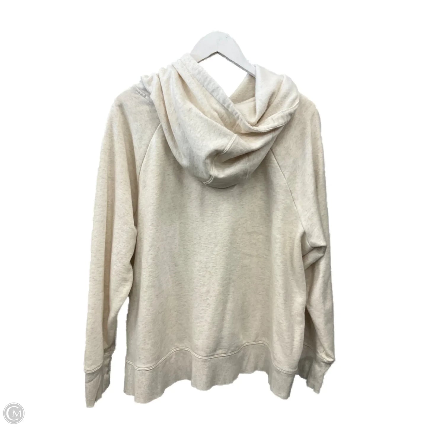 Athletic Sweatshirt Hoodie By Under Armour In Cream, Size: 2x