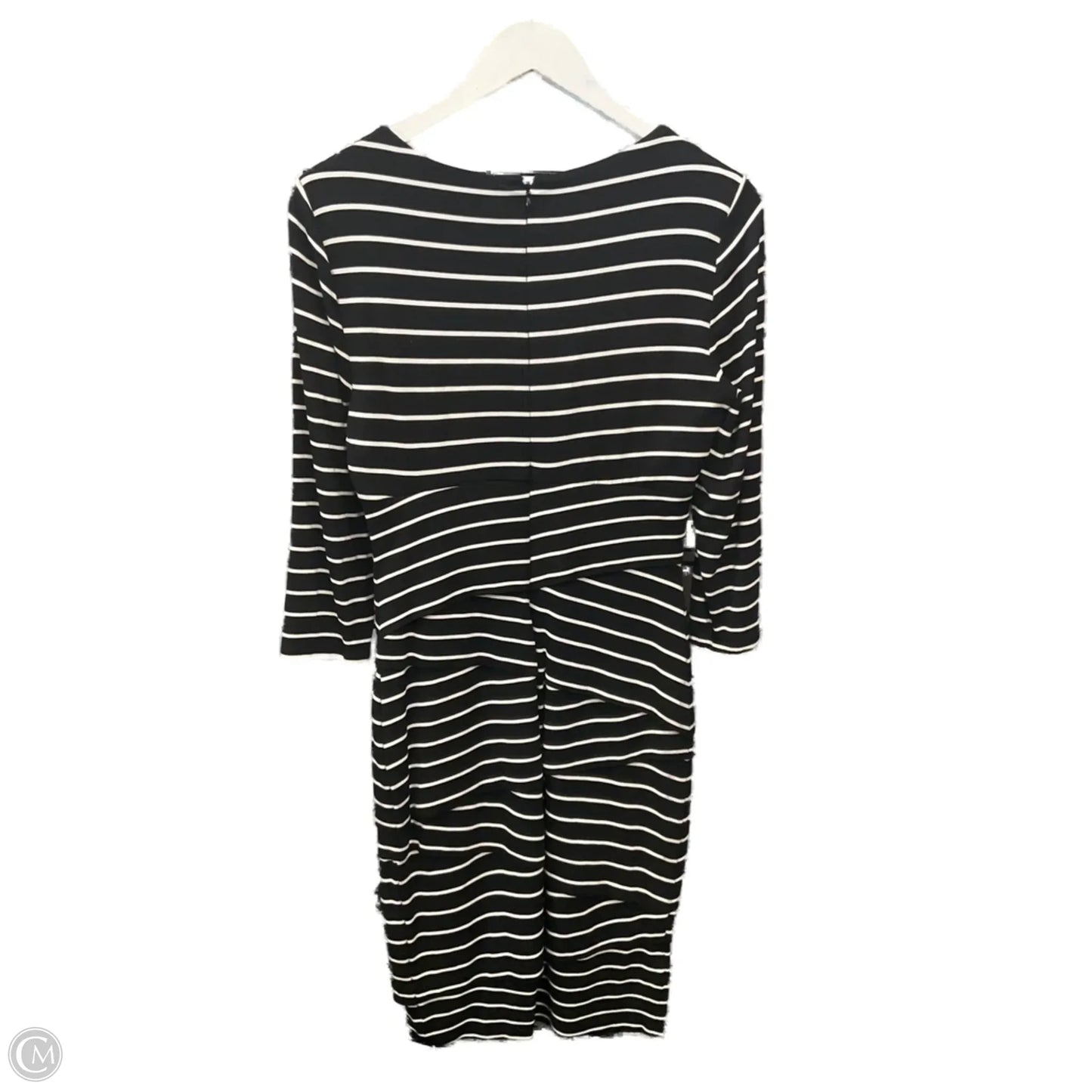 Dress Casual Midi By White House Black Market In Black, Size: M