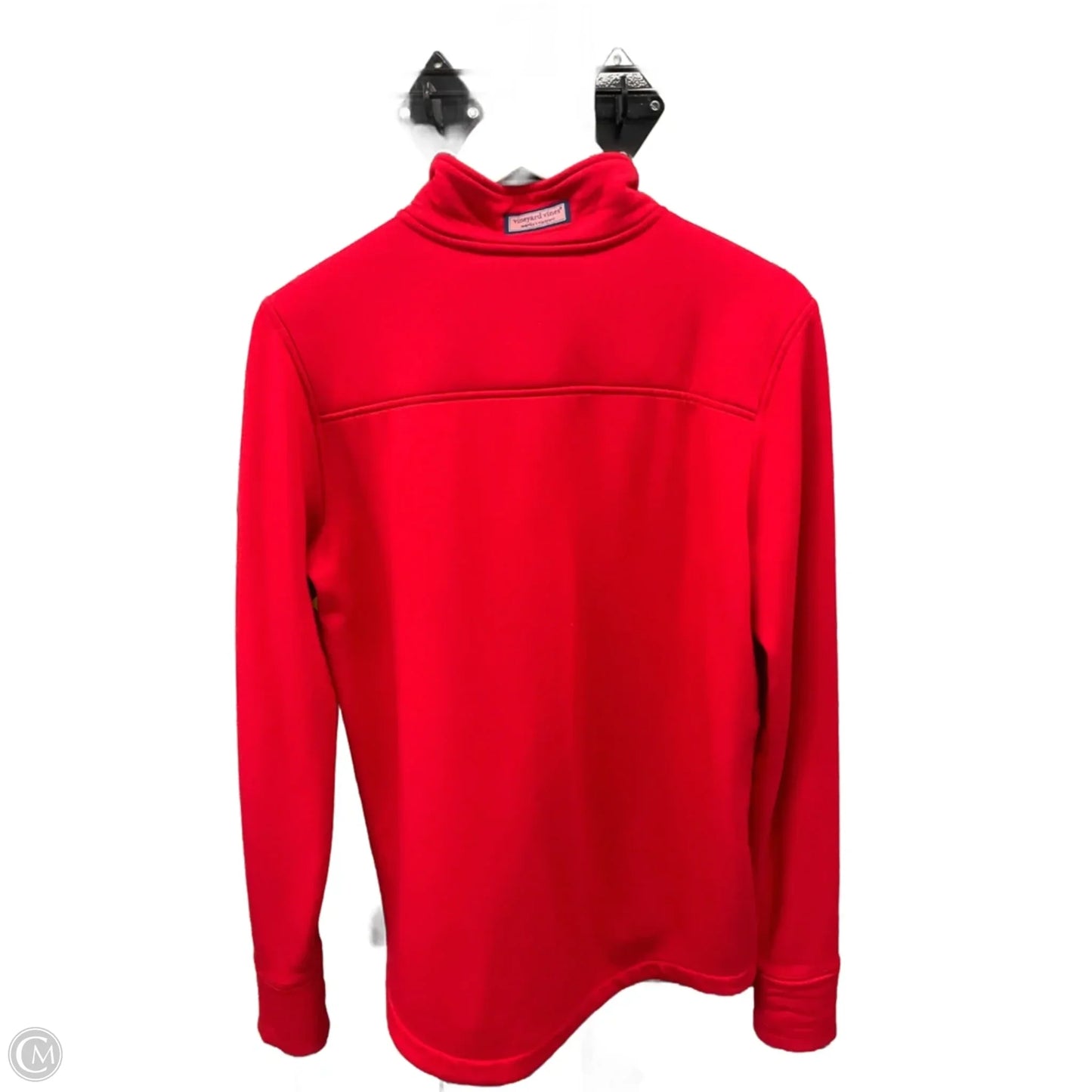 Athletic Sweatshirt Collar By Vineyard Vines In Red, Size: M