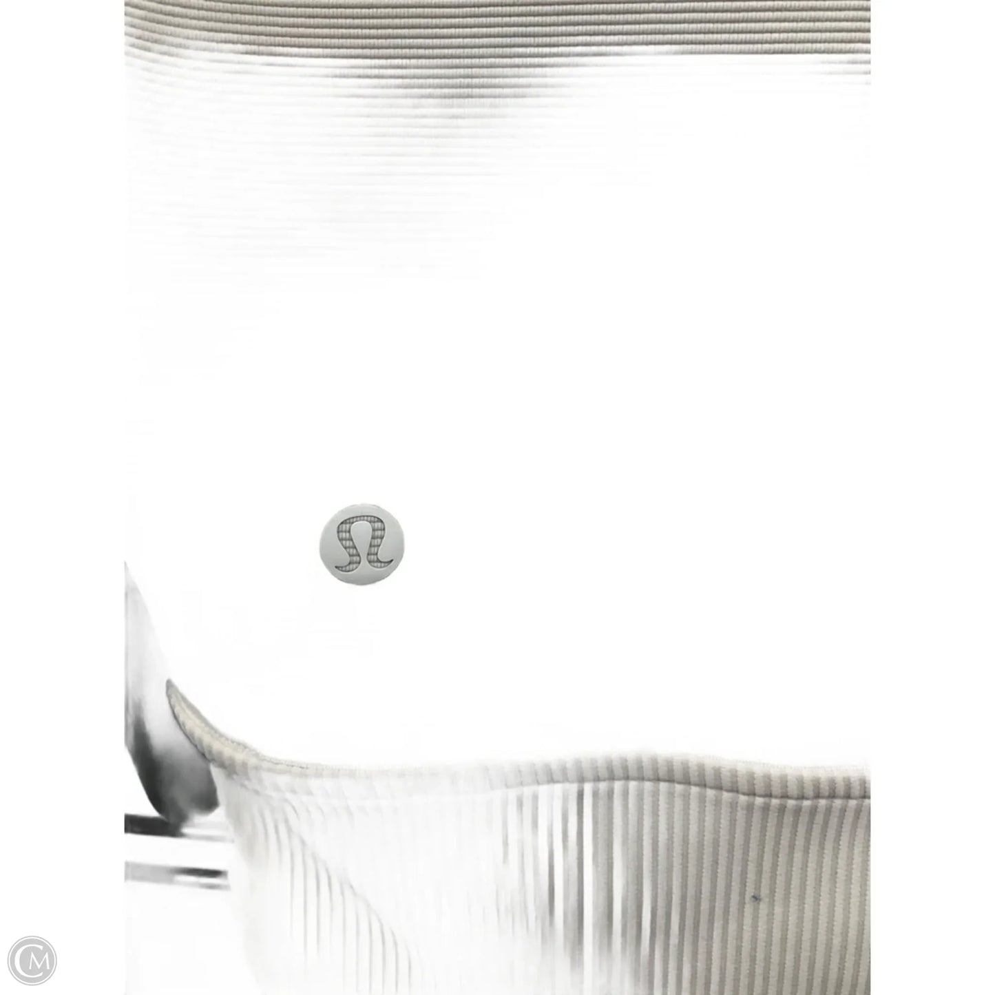 Athletic Top Long Sleeve Collar By Lululemon In White, Size: S
