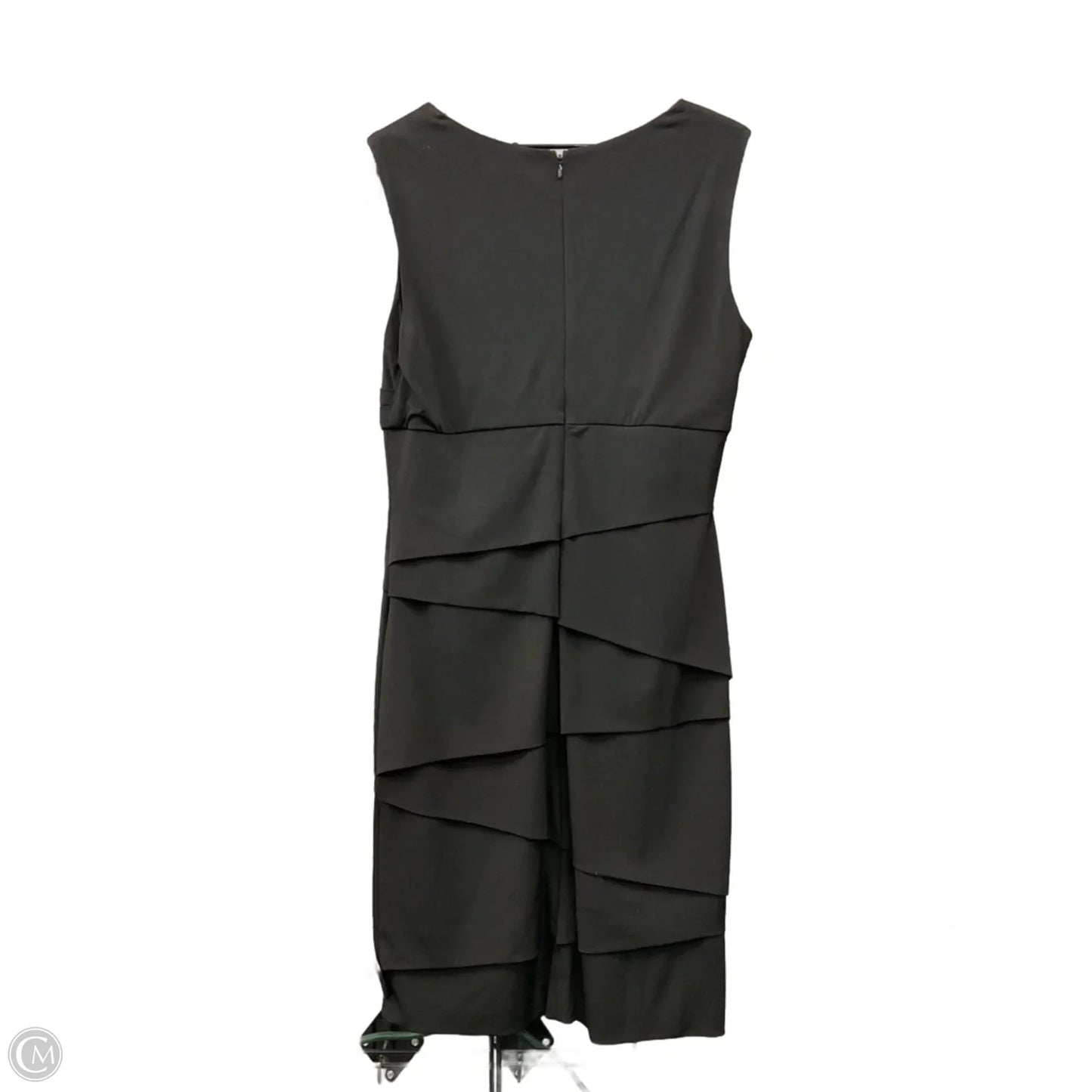Dress Casual Midi By White House Black Market In Black, Size: L