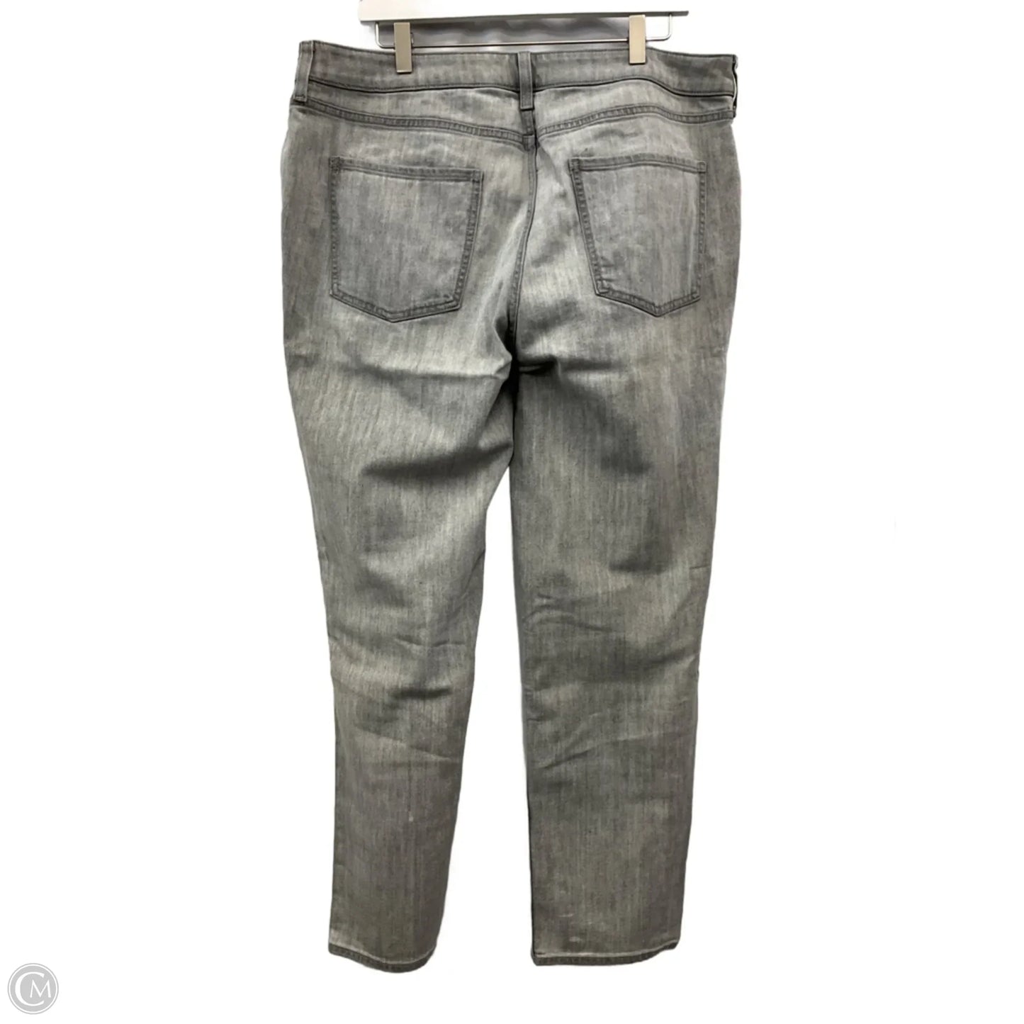 Jeans Straight By Chicos In Grey Denim, Size: 14