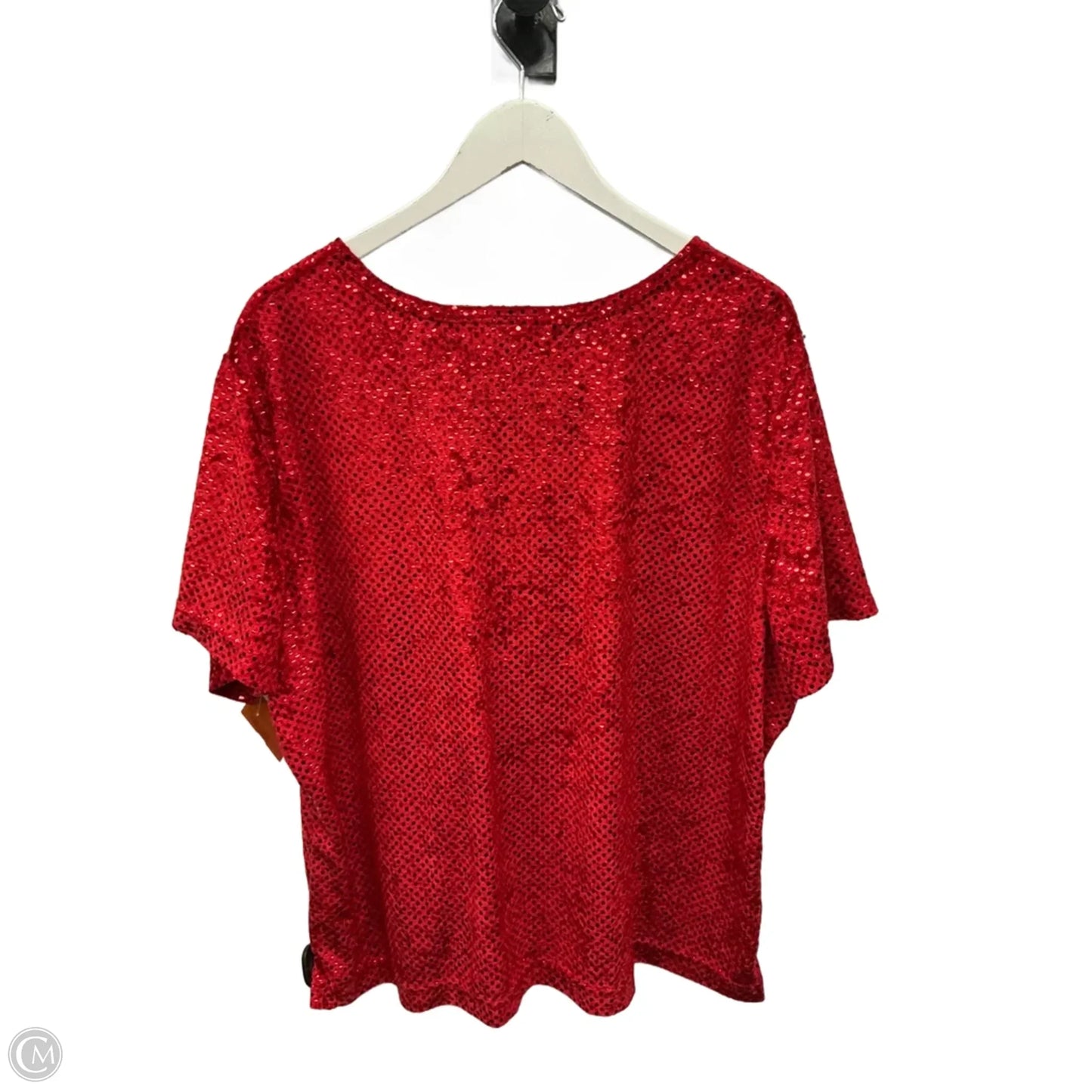 Top Short Sleeve By Kathy Lee In Red, Size: 3x