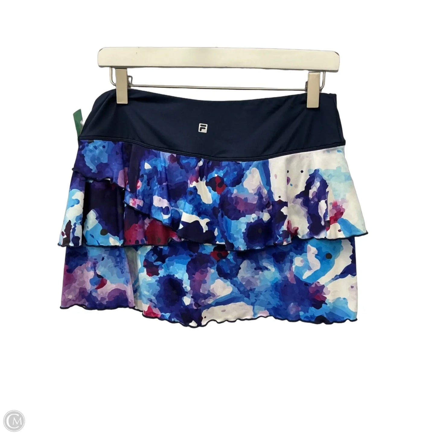 Athletic Skort By Fila In Blue & Purple, Size: M