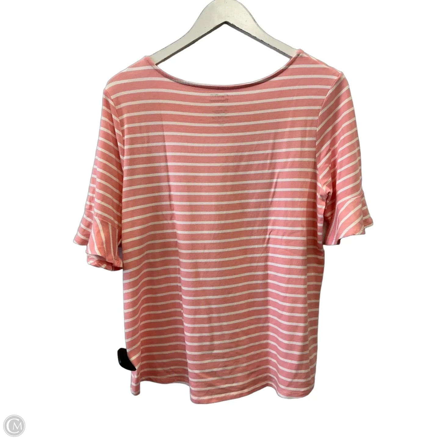 Top Short Sleeve By Croft And Barrow In Pink, Size: M