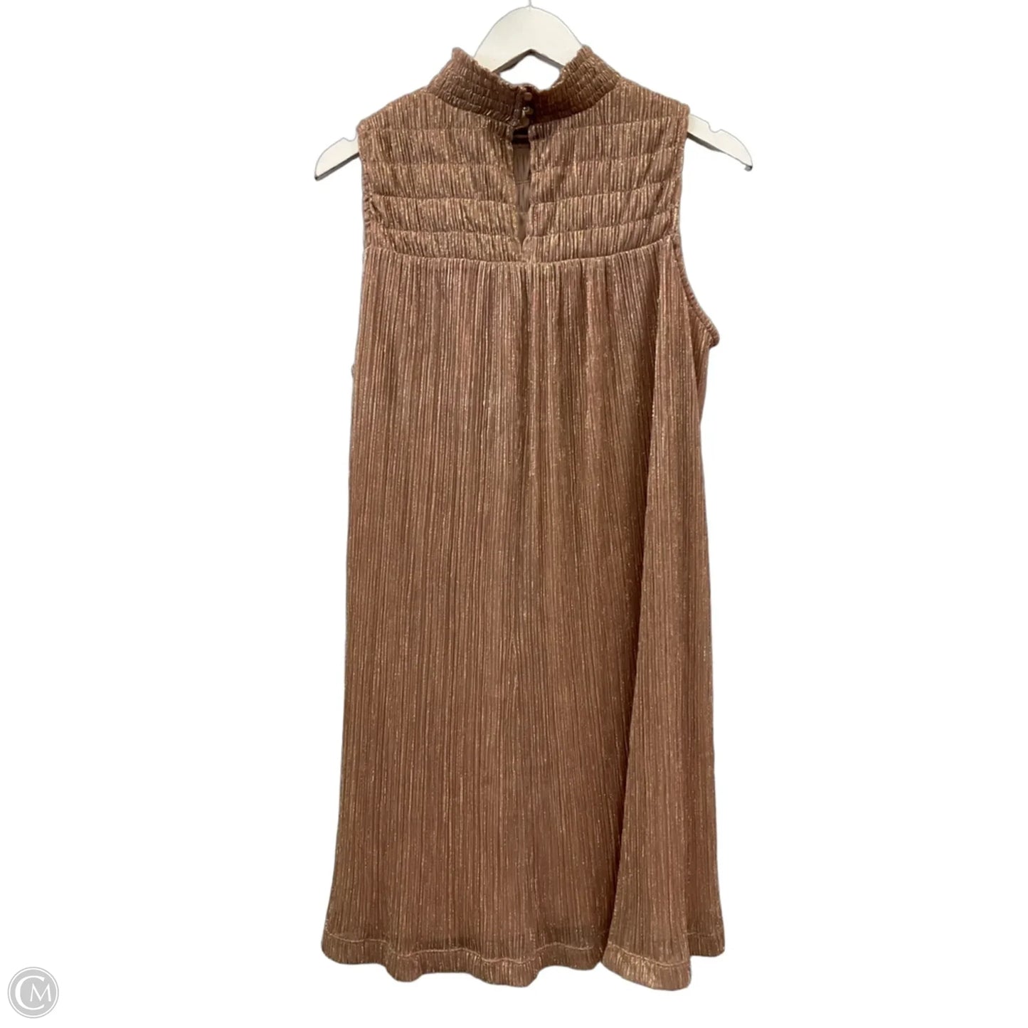 Dress Party Midi By Nine West Apparel In Rose Gold, Size: M