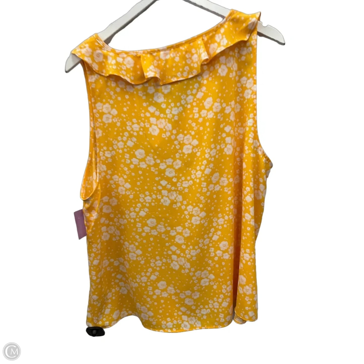 Top Sleeveless By Lc Lauren Conrad In Yellow, Size: Xxl