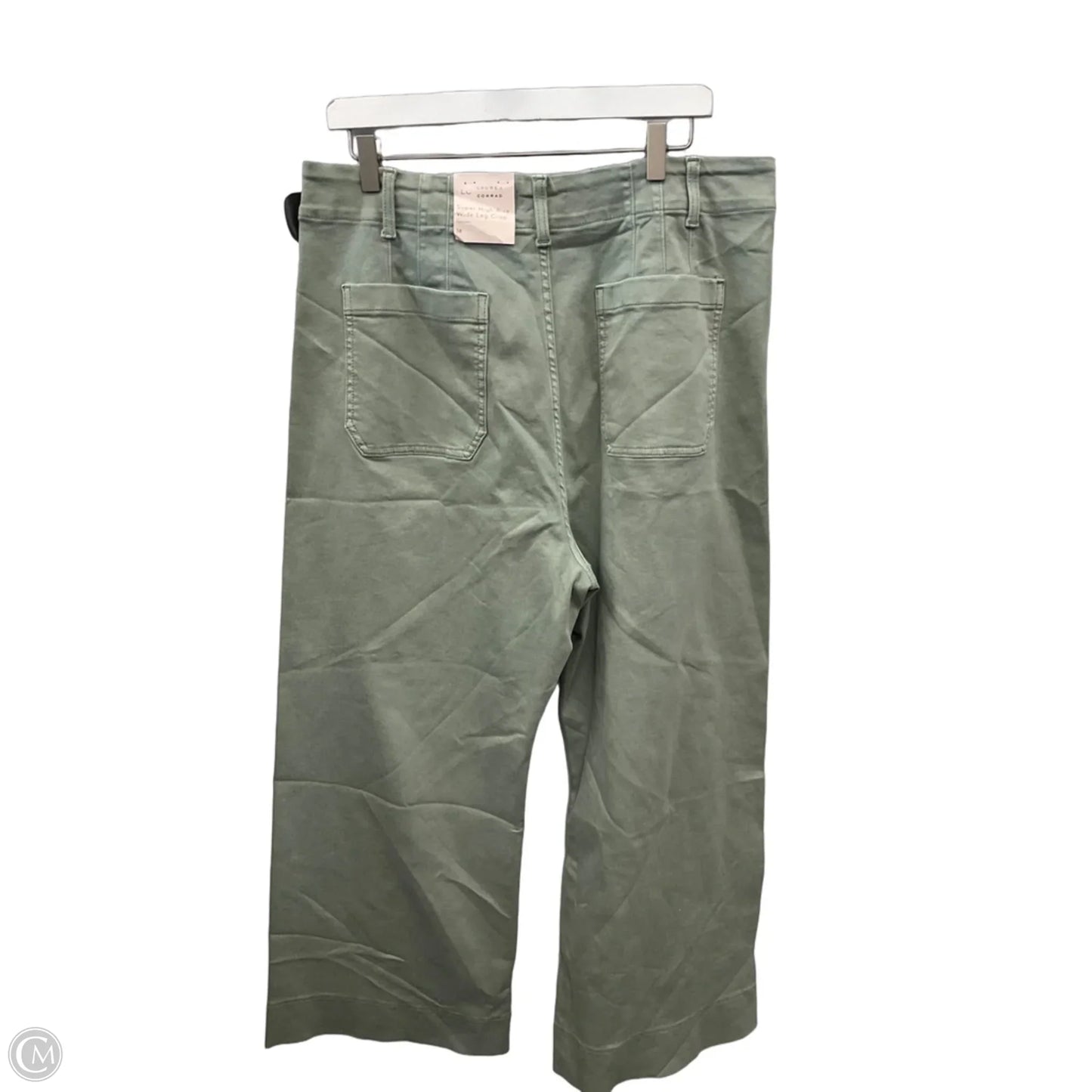 Jeans Cropped By Lc Lauren Conrad In Green Denim, Size: 16