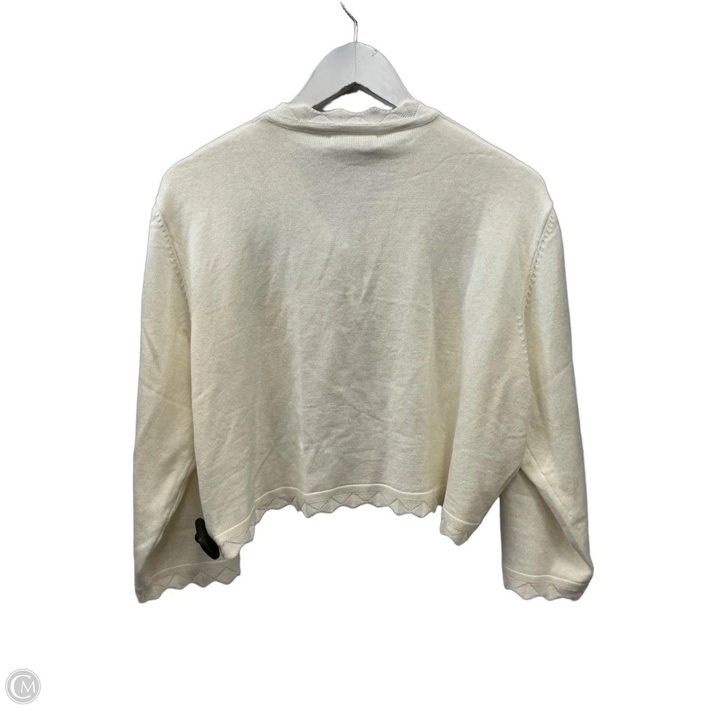 Sweater Cardigan By Grace Karin In Cream, Size: 2x