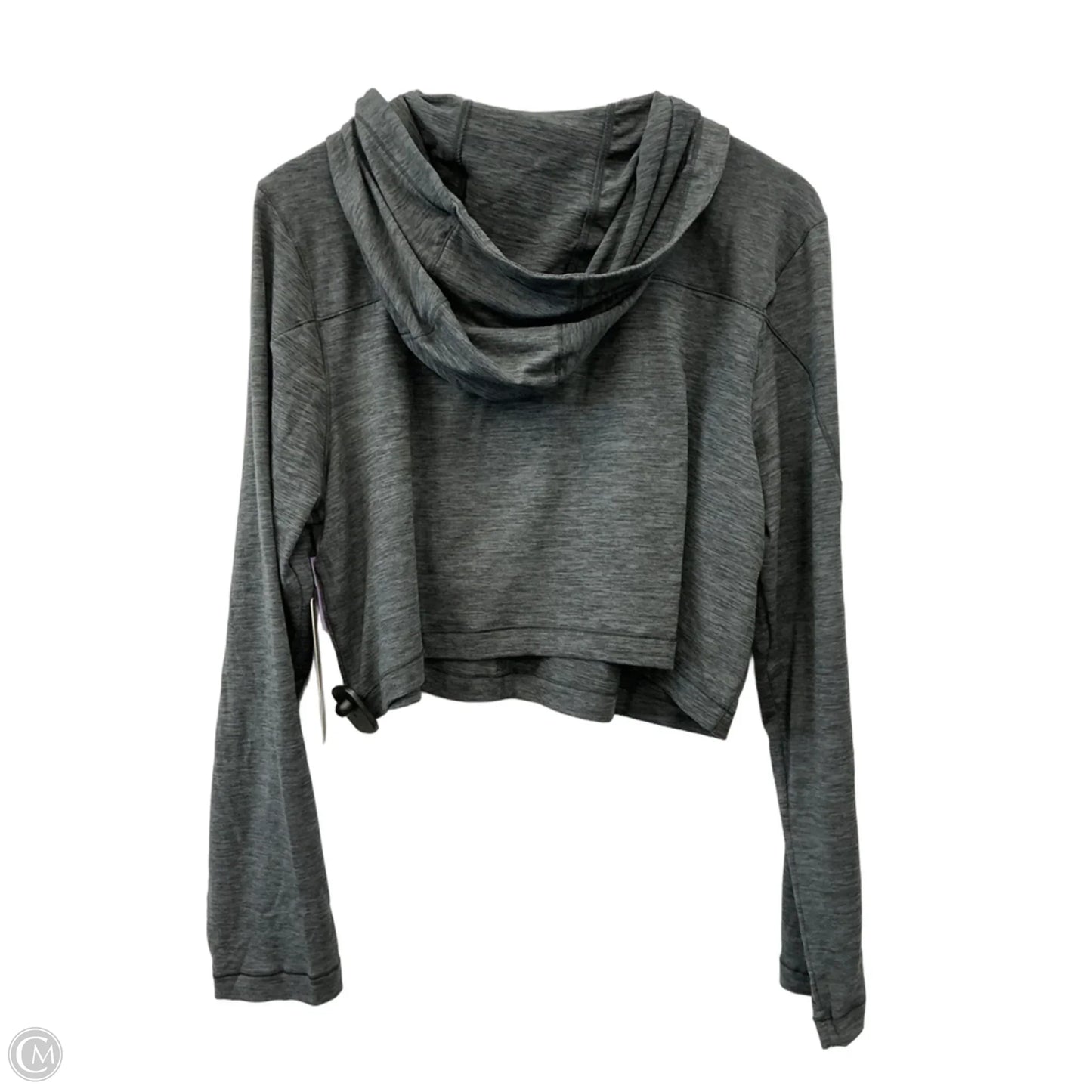 Athletic Top Long Sleeve Collar By 90 Degrees By Reflex In Grey, Size: L