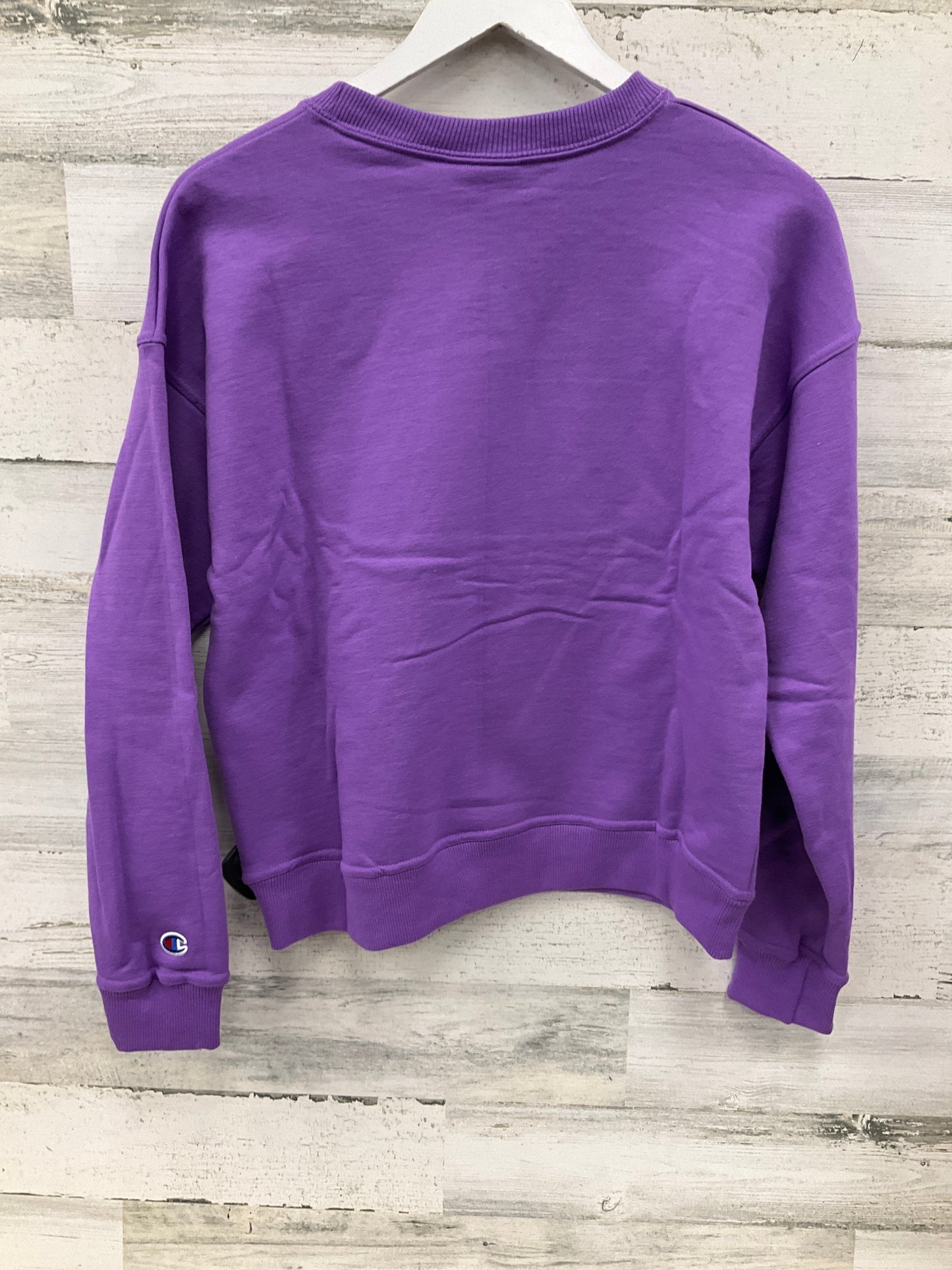 Sweatshirt Crewneck By Champion In Purple, Size: Xs