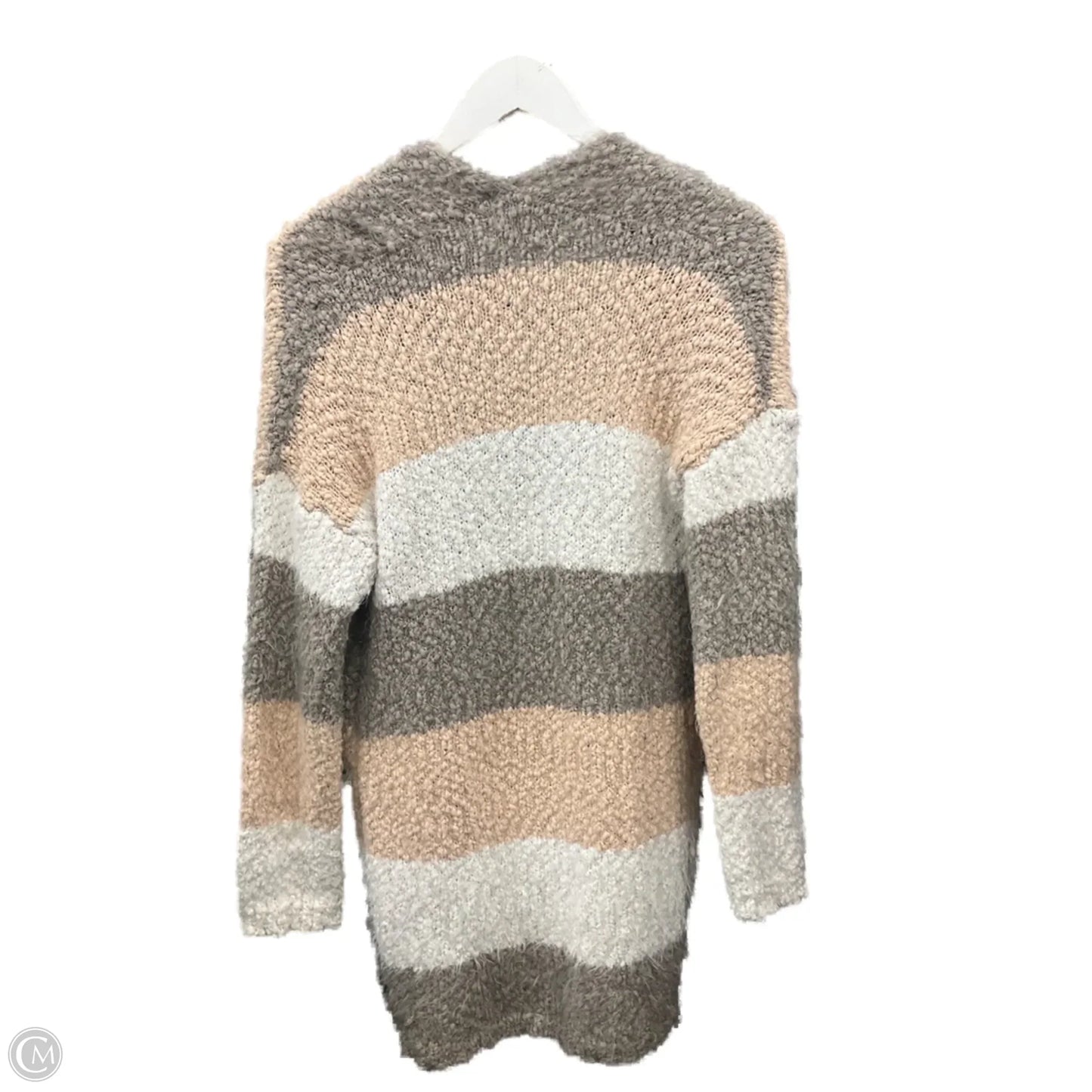 Cardigan By Dreamers In Brown & Grey, Size: M