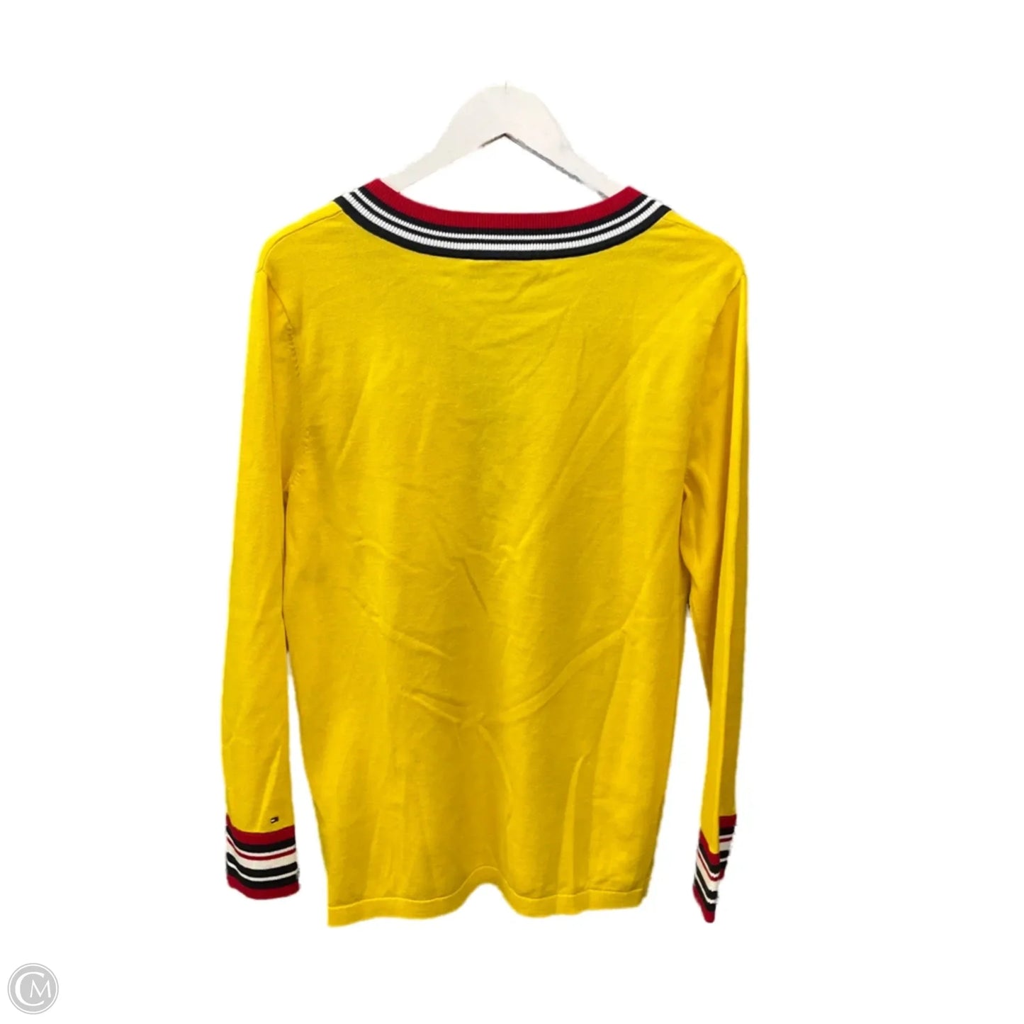 Sweater By Tommy Hilfiger In Yellow, Size: L