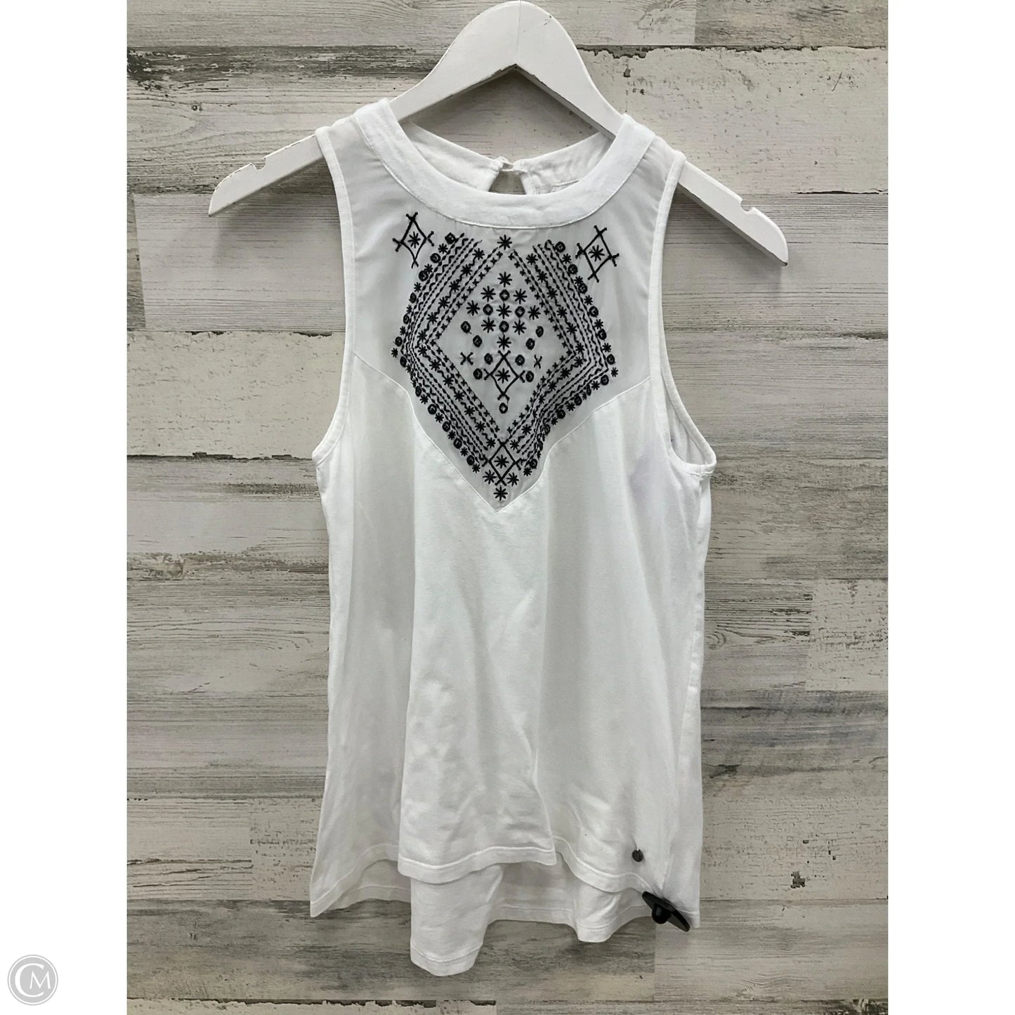 Top Sleeveless By Elementz In White, Size: S