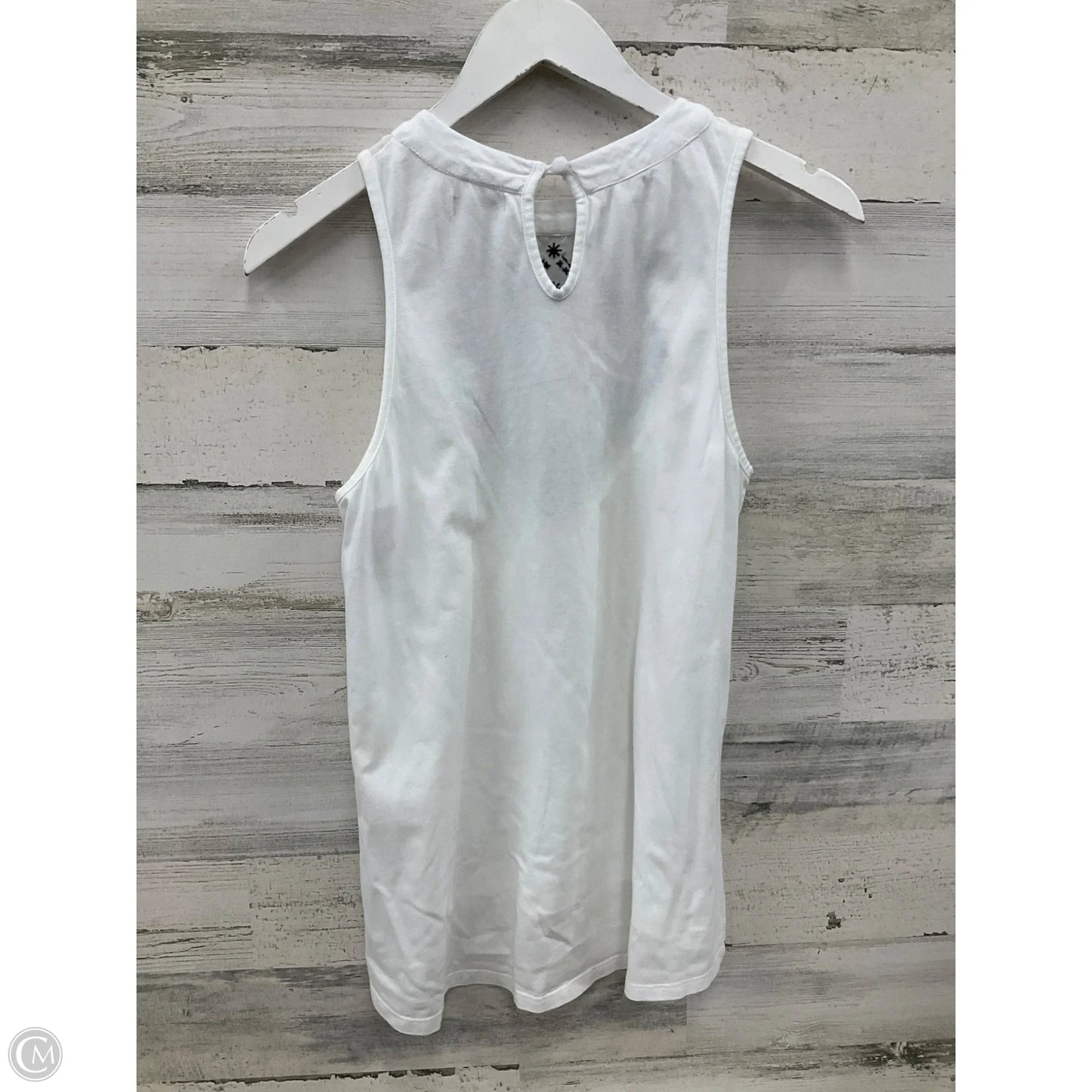 Top Sleeveless By Elementz In White, Size: S