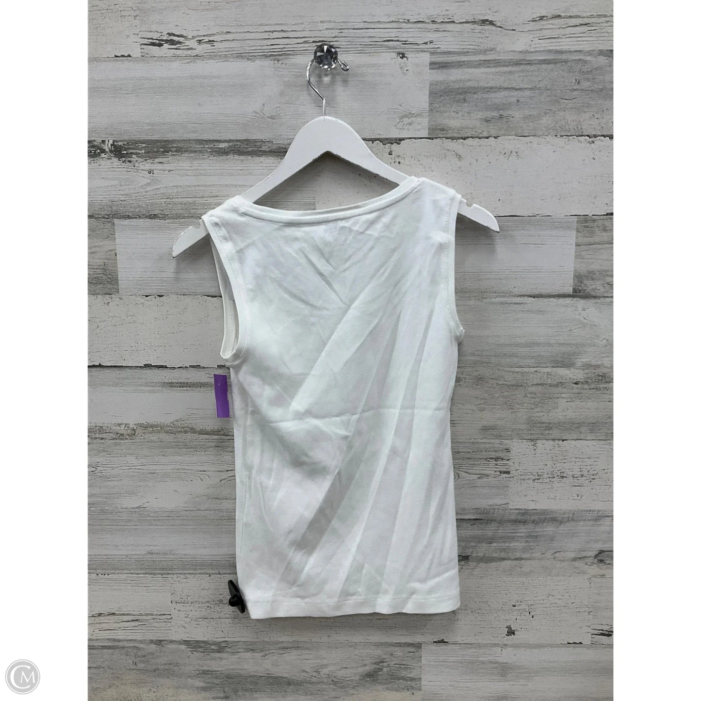 Top Sleeveless By Chicos In White, Size: S