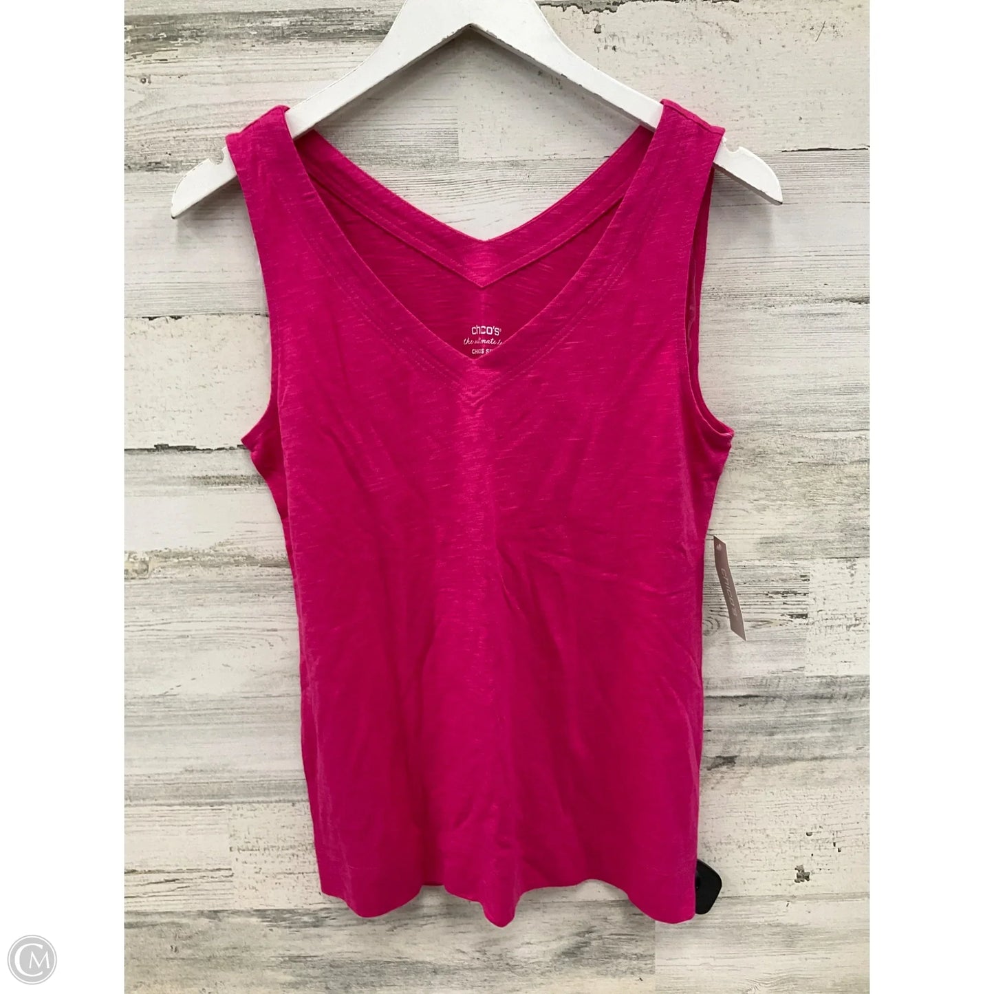 Top Sleeveless By Chicos In Pink, Size: S