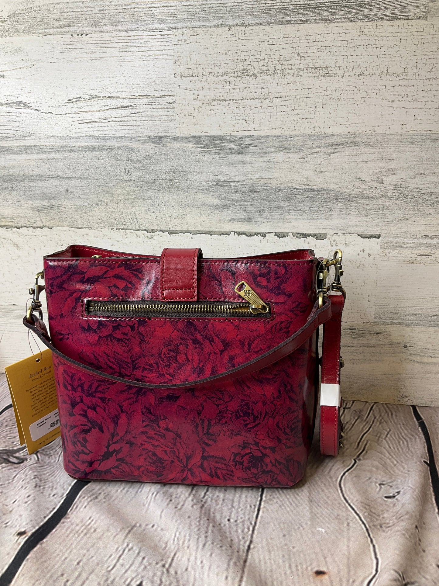 Handbag Leather By Patricia Nash Size: Medium