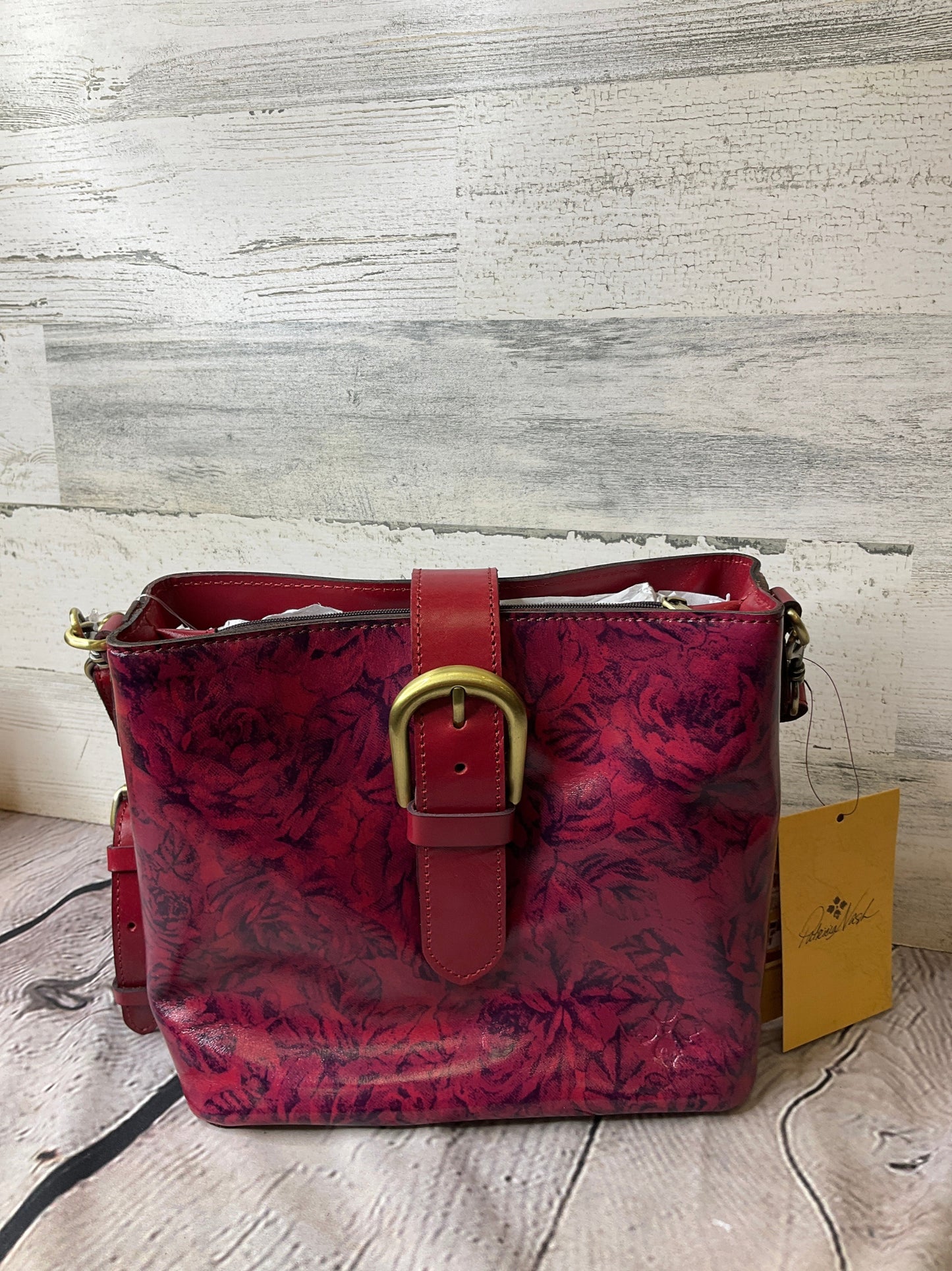 Handbag Leather By Patricia Nash Size: Medium