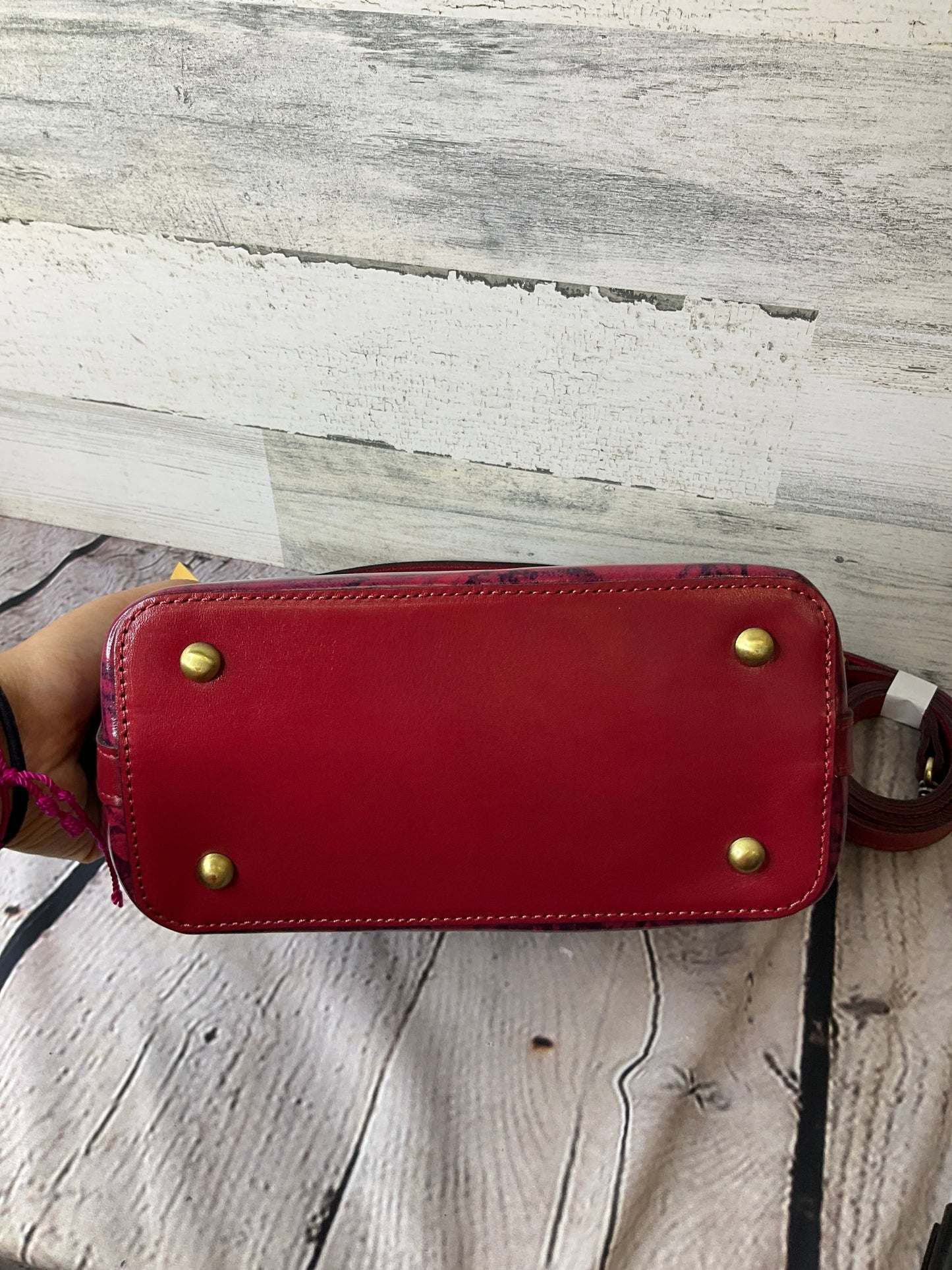 Handbag Leather By Patricia Nash Size: Medium