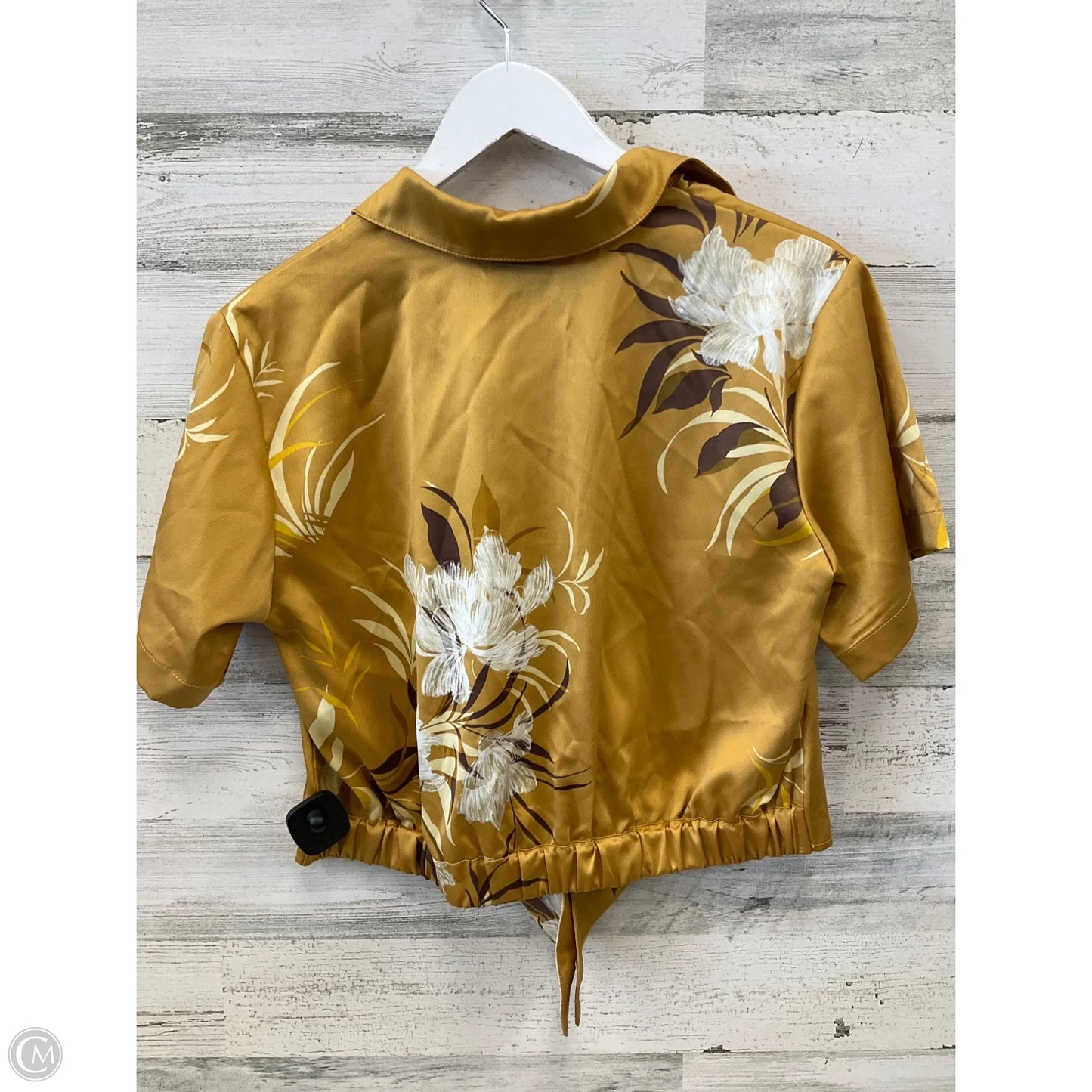 Top Short Sleeve By Rachel Zoe In Gold, Size: S