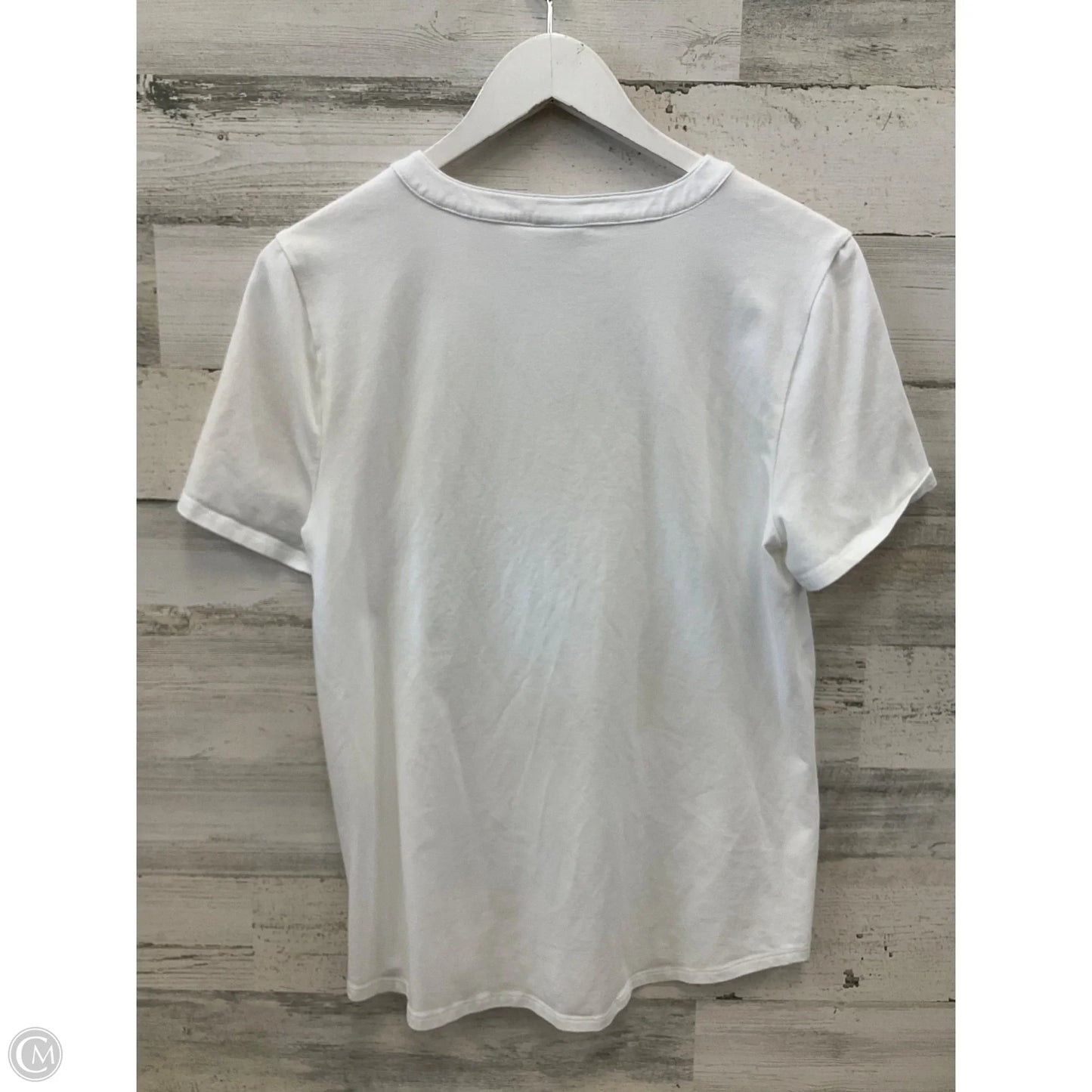 Top Short Sleeve By Chicos In White, Size: M