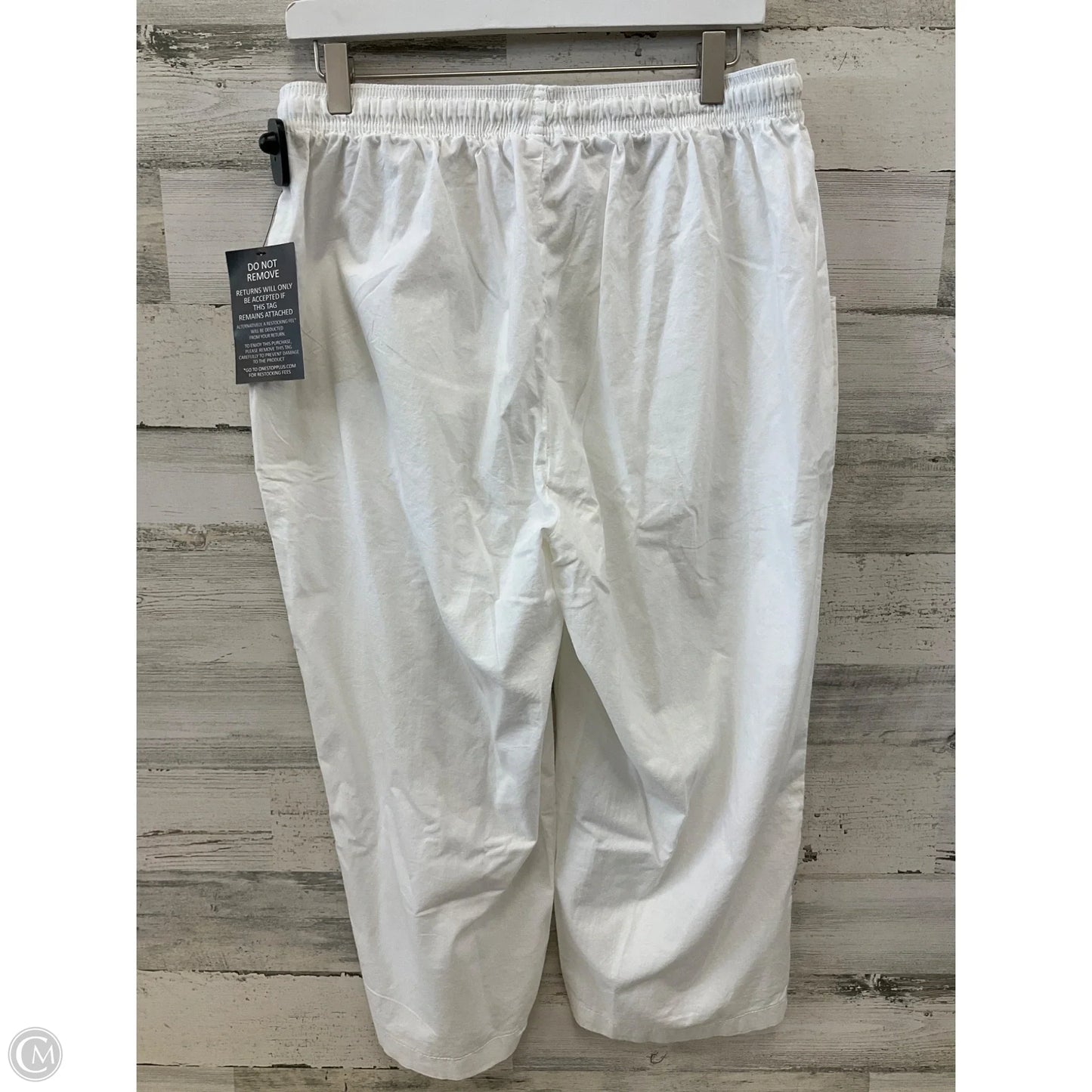Capris By Woman Within In White, Size: 18