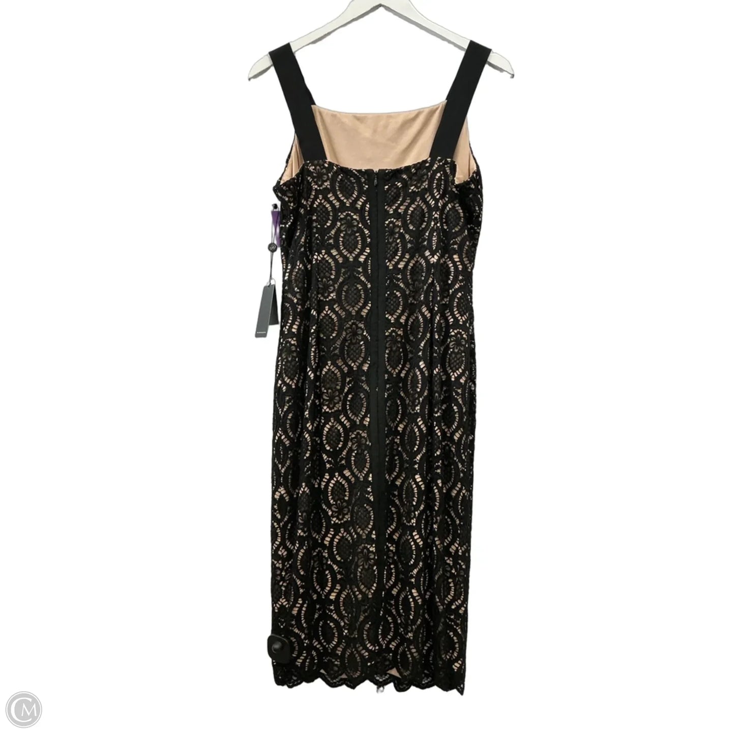 Dress Party Midi By Adrianna Papell In Black, Size: 10