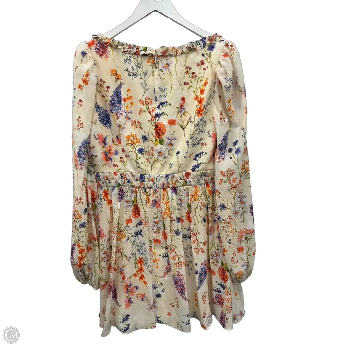 Dress Casual Midi By Ml Monique Lhuillier In Floral Print, Size: M