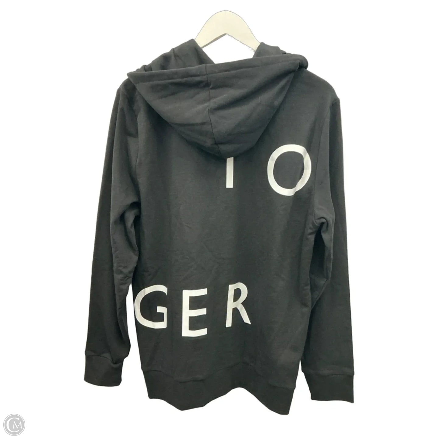 Sweatshirt Hoodie By Tommy Hilfiger In Black, Size: M