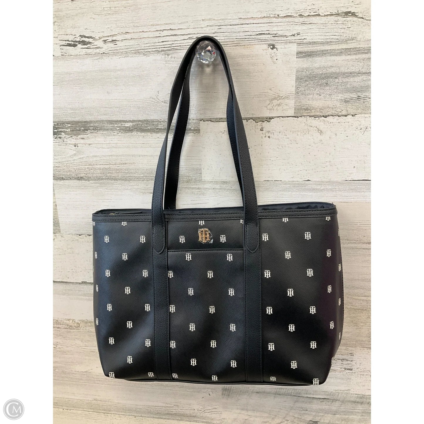 Tote Leather By Tommy Hilfiger, Size: Large