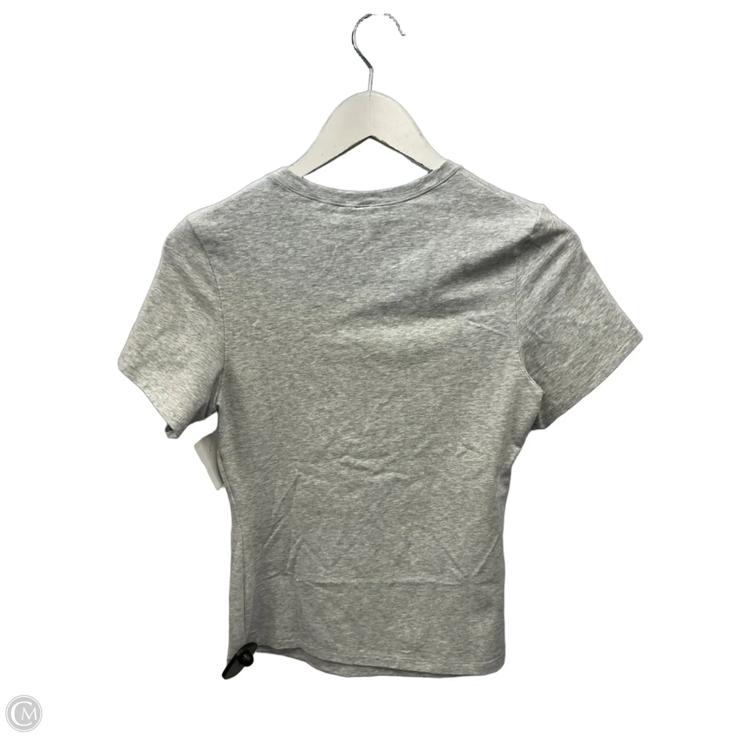 Athletic Top Short Sleeve By Skims In Grey, Size: L