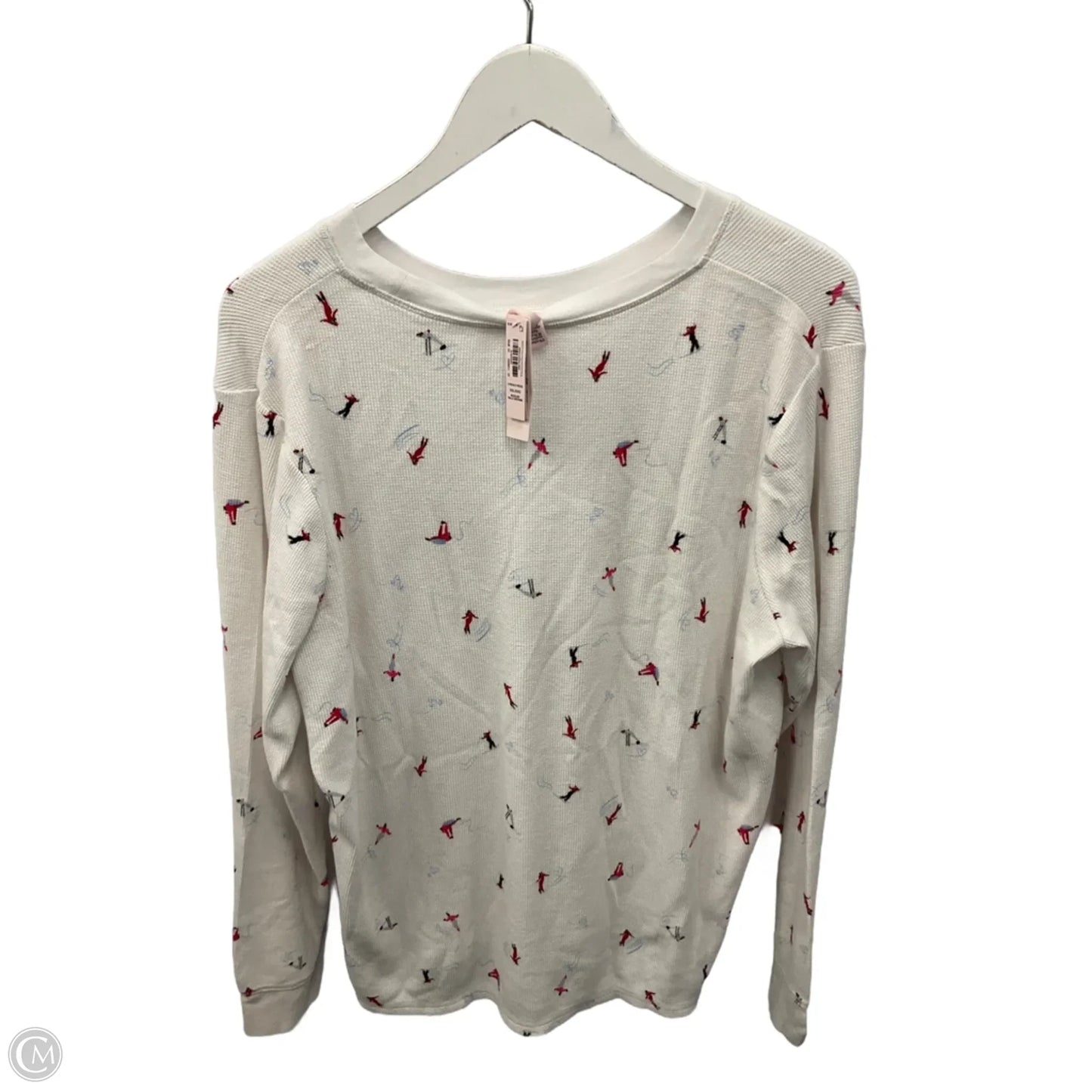 Top Long Sleeve By Victorias Secret In White, Size: 2x