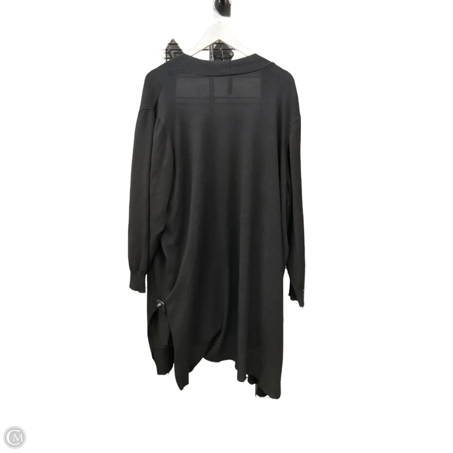 Sweater Cardigan By Massini In Black, Size: 3x
