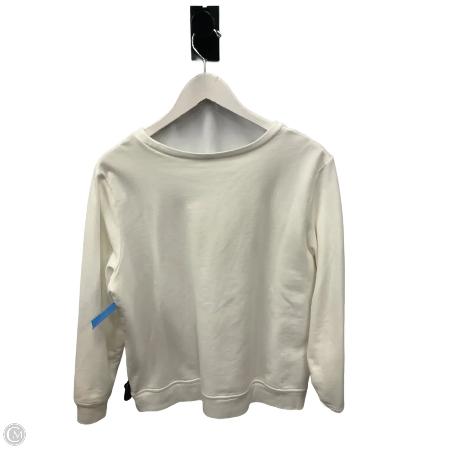 Sweatshirt Crewneck By Gap In White, Size: L