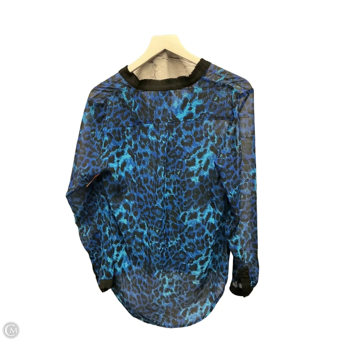 Blouse Long Sleeve By Sparkle And Fade In Animal Print, Size: S
