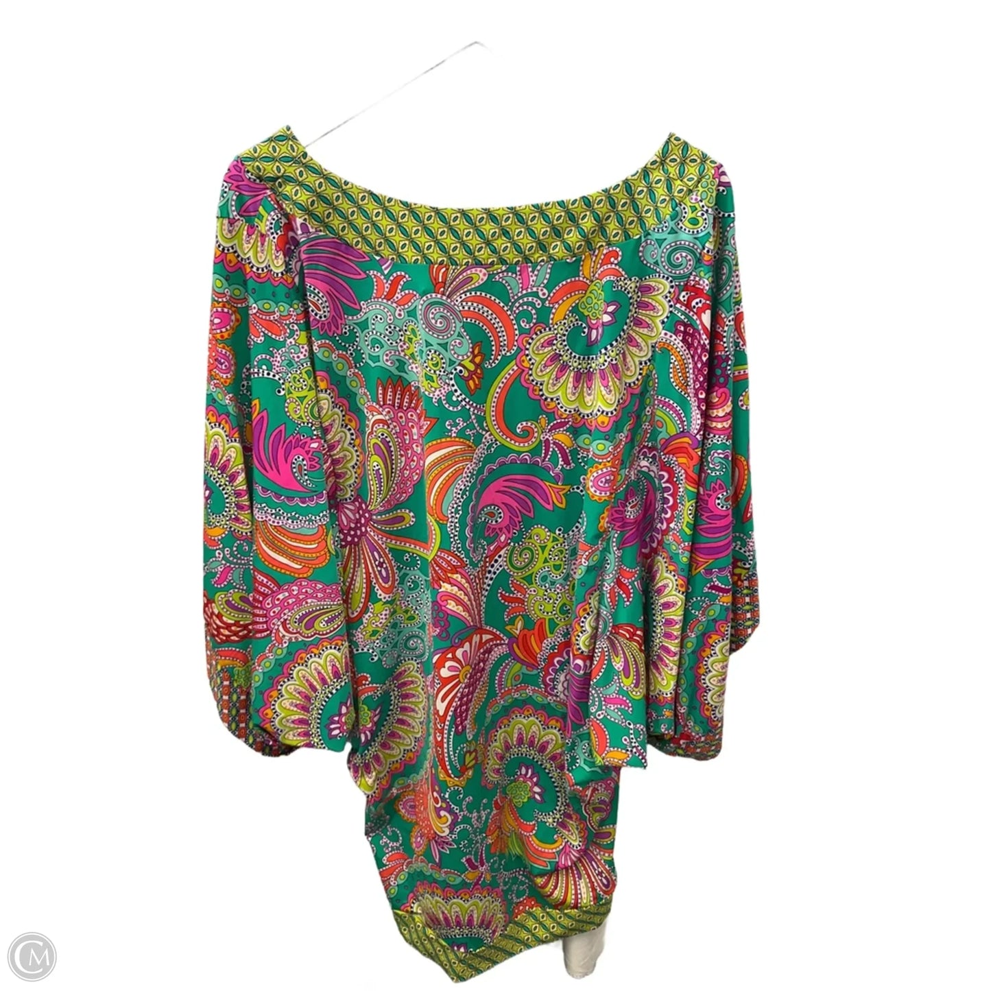 Top Short Sleeve By Trina Turk In Multi-colored, Size: L