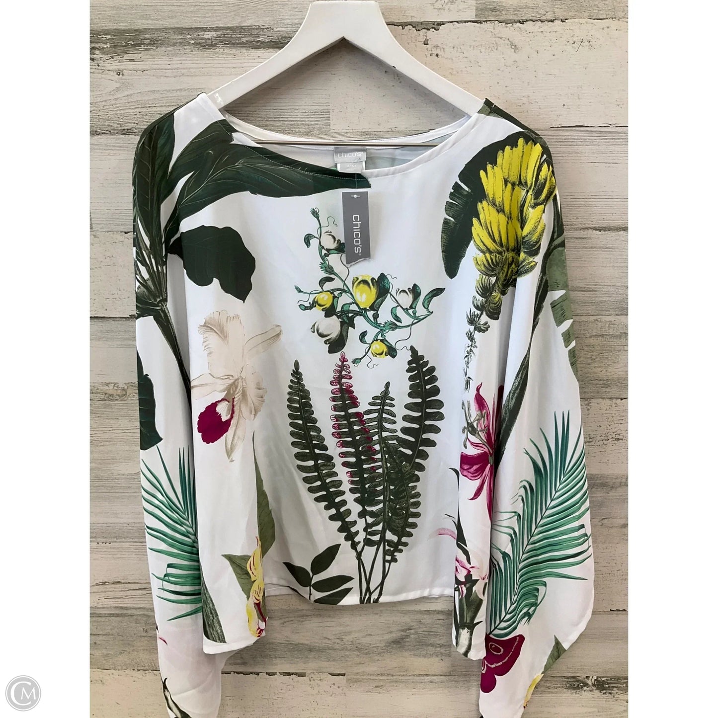 Poncho By Chicos In White, Size: S