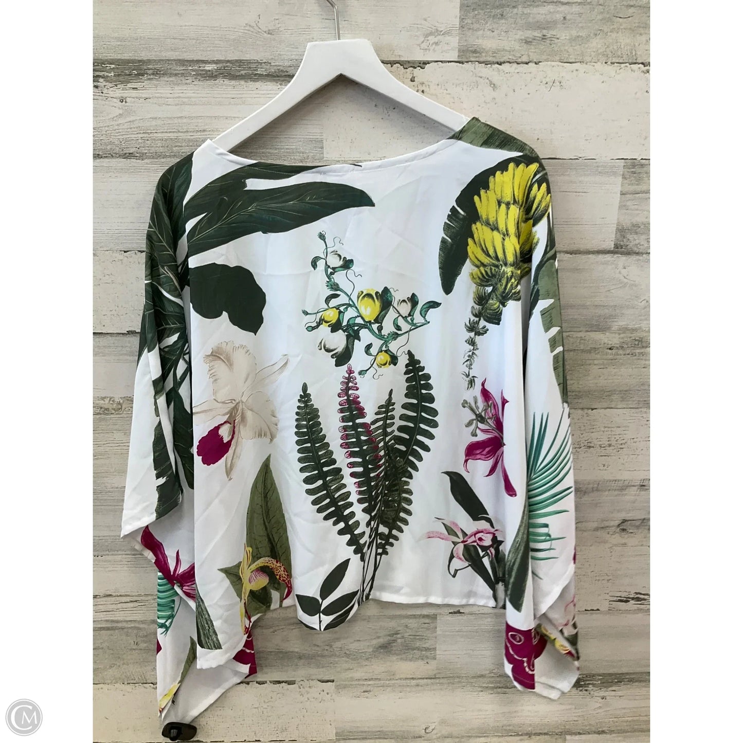 Poncho By Chicos In White, Size: S