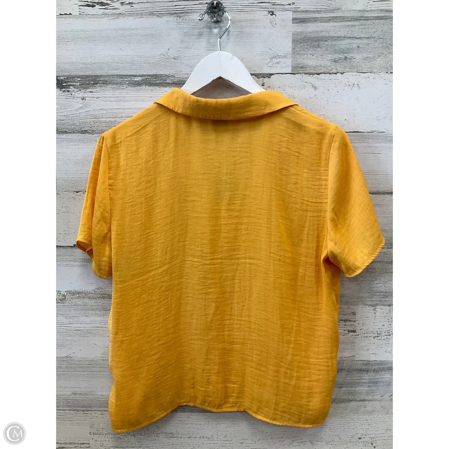Top Short Sleeve By Rachel Zoe In Yellow, Size: S